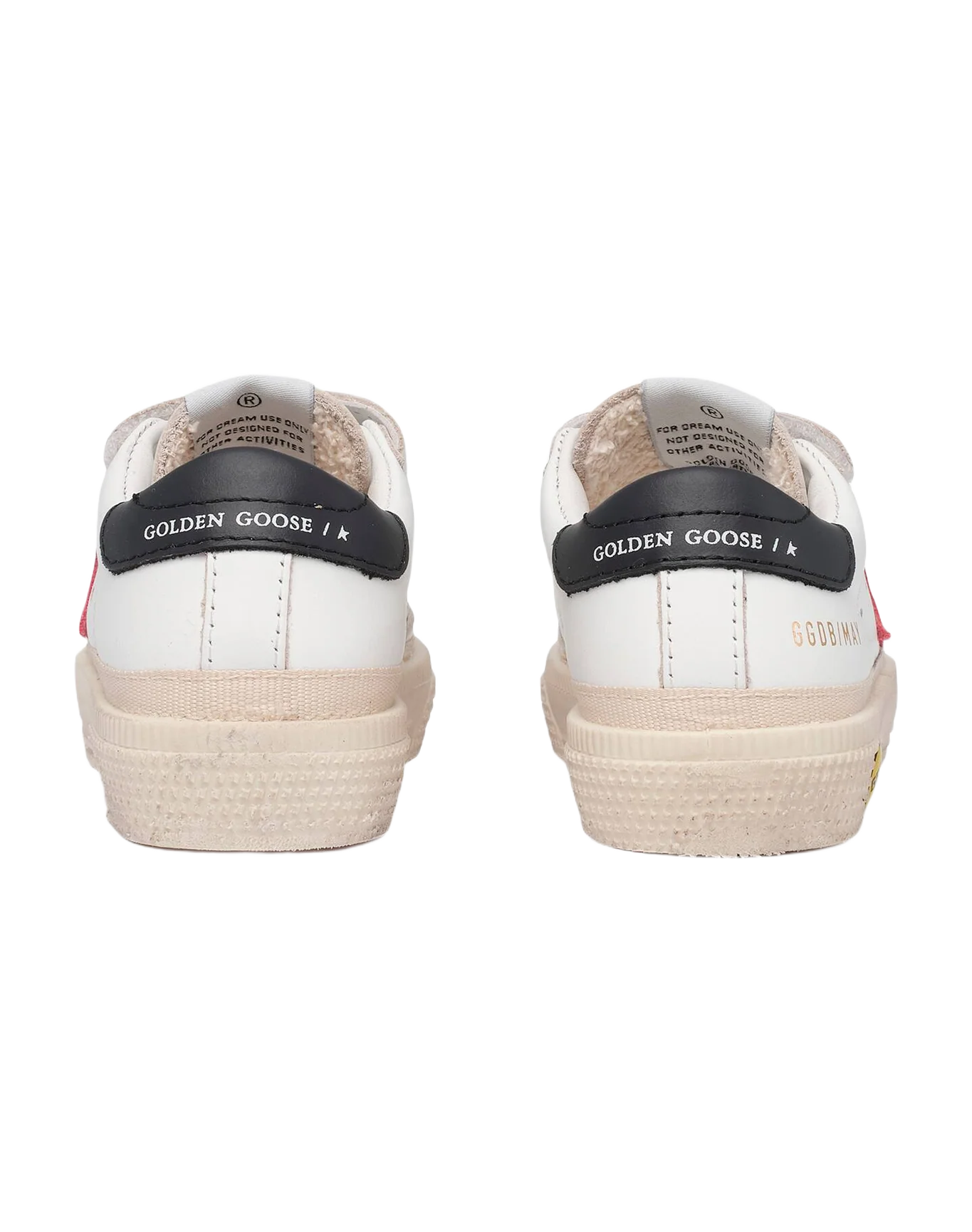 Kids | May Young White Leather with Red Star & Black Heel Tab | White x Red x Night Blue - Image 6