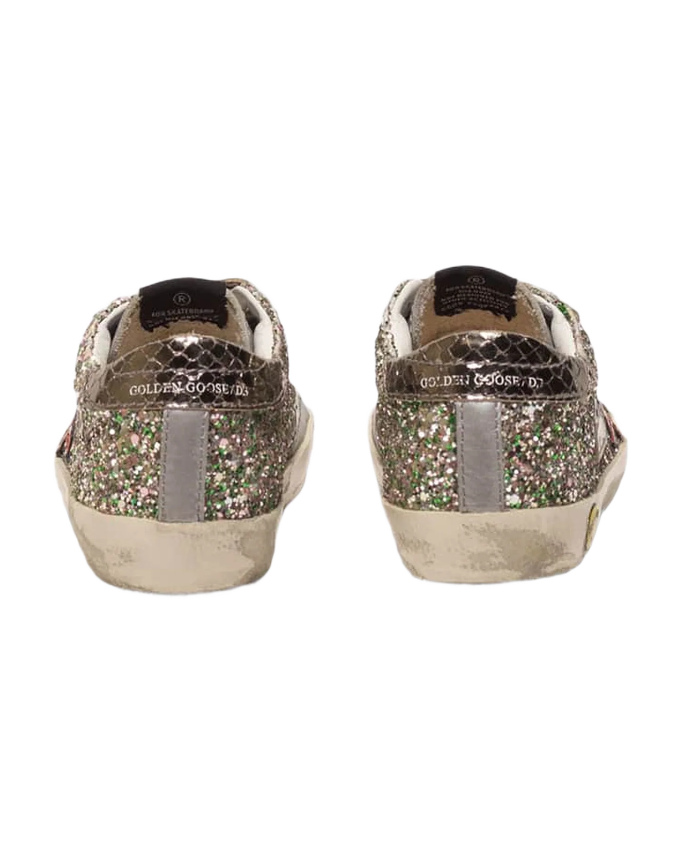 Kids | Old School Sneakers with Glitter & Red Star (V1) - Image 3