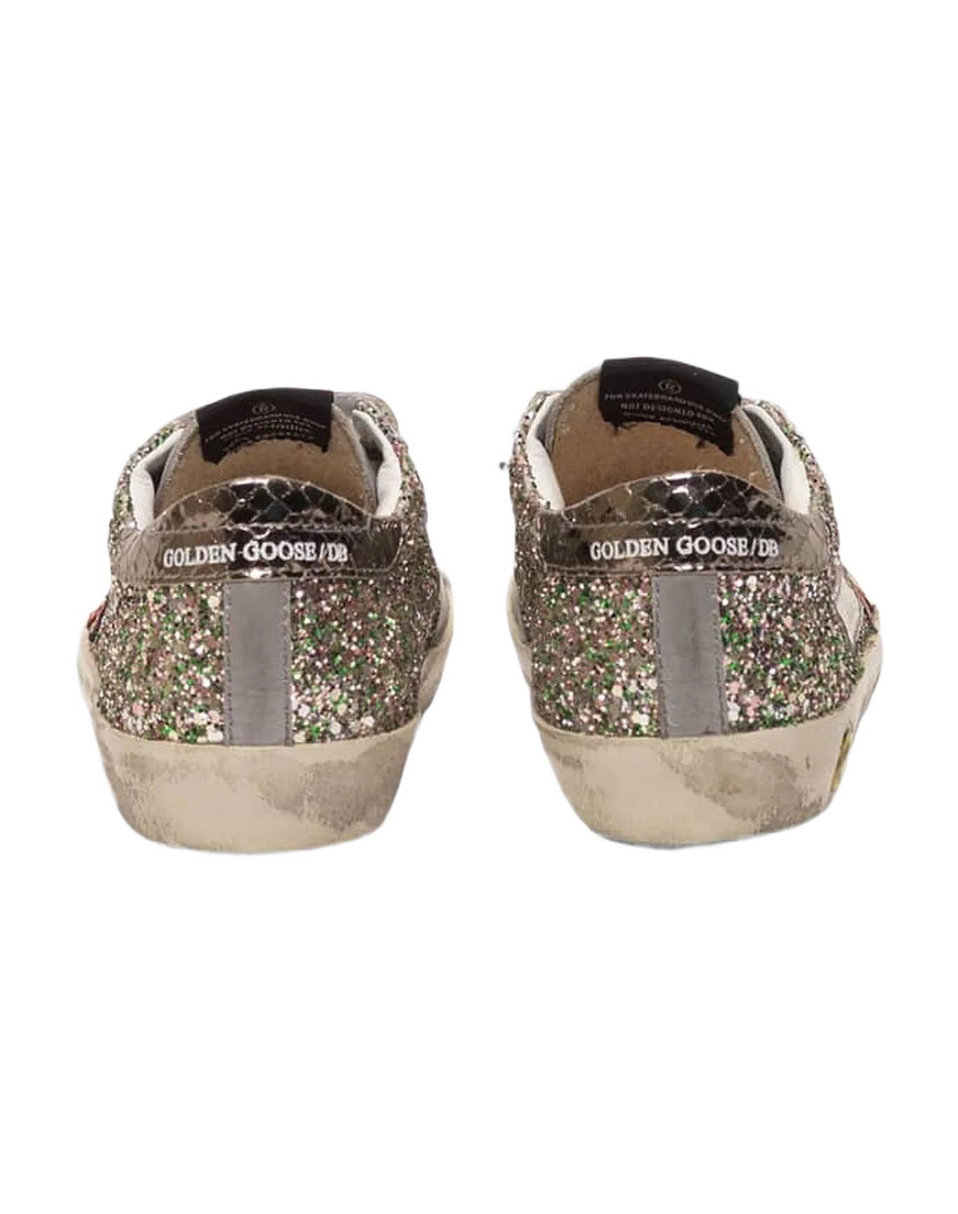Kids | Old School Sneakers with Glitter & Red Star (V2) - Image 4