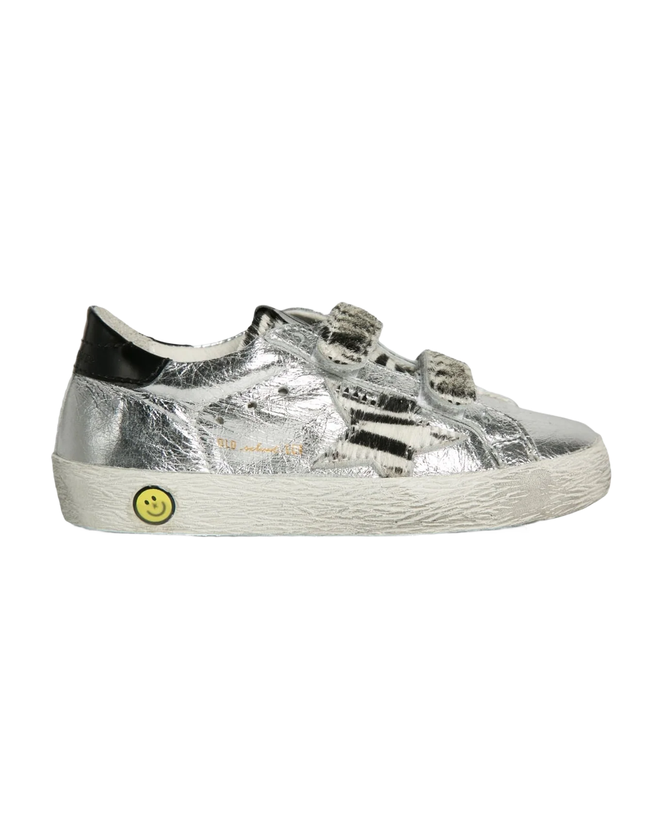 Kids | Old School Super-Star Sneakers Metallic Silver