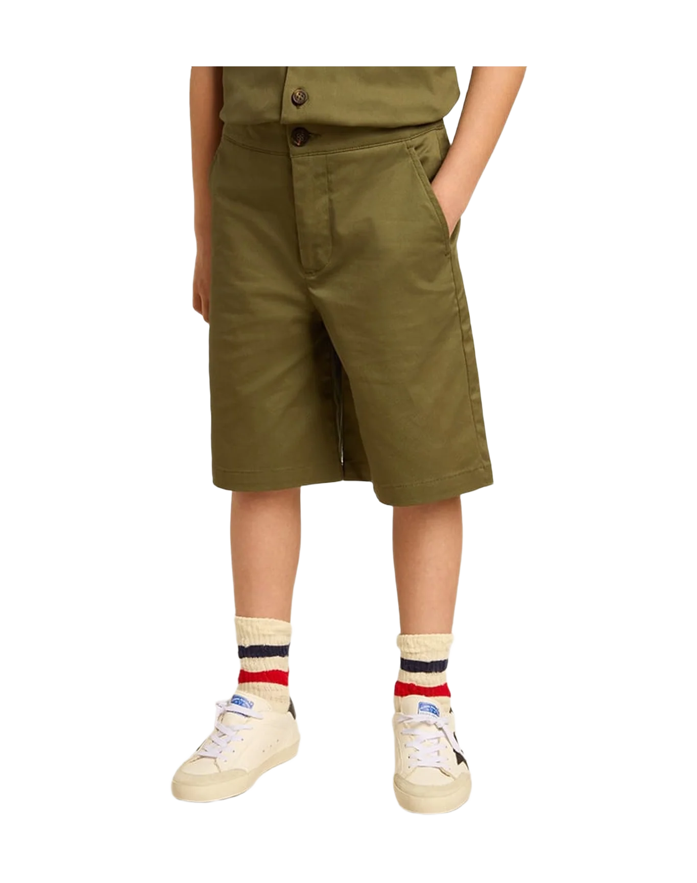Kids | Olive Green Bermuda | Ivy Green
