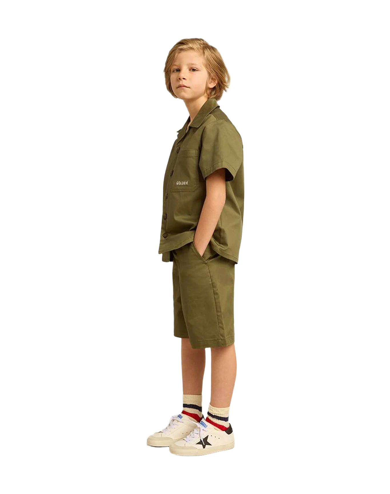 Kids | Olive Green Bermuda | Ivy Green - Image 6