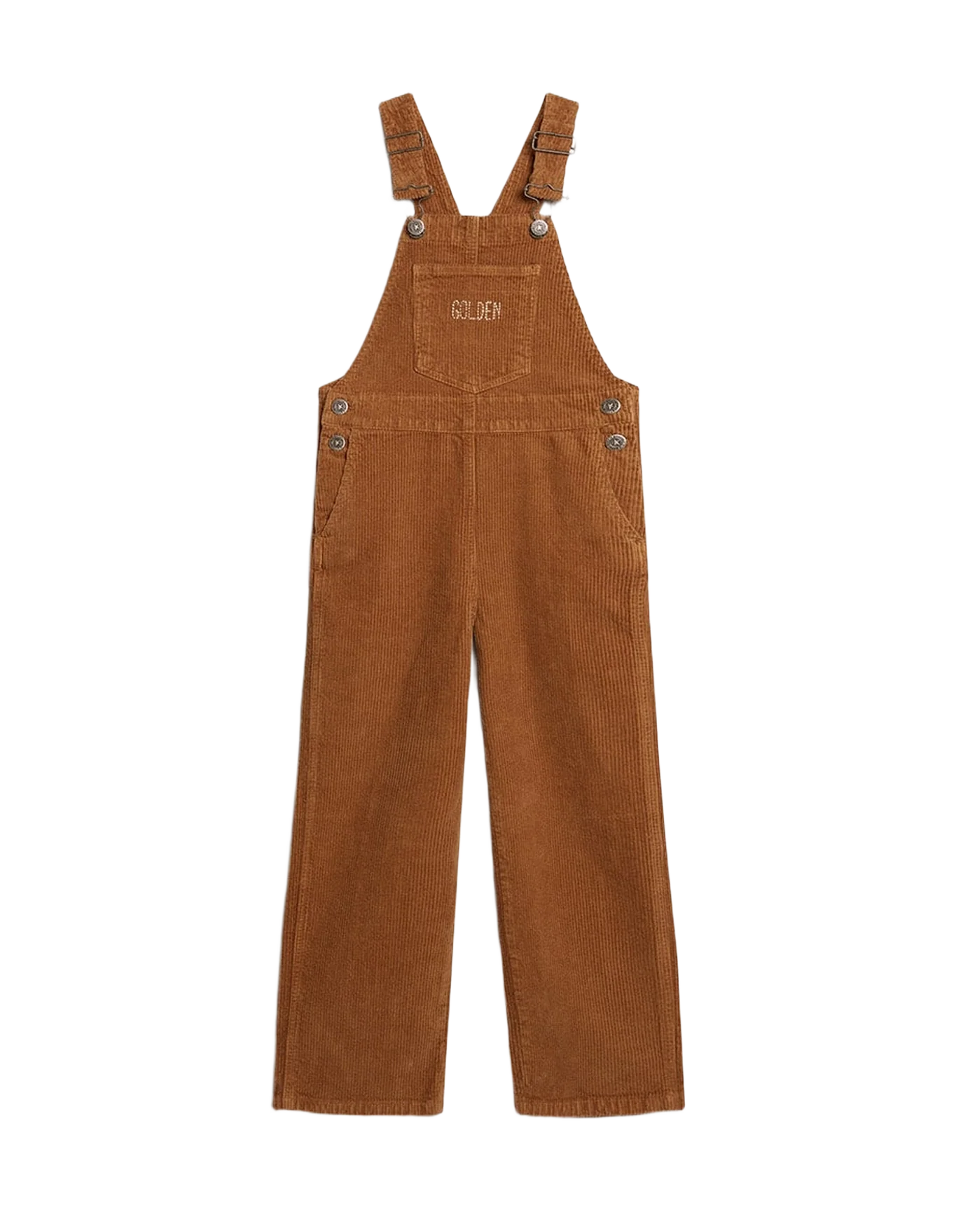 Kids | Overalls Bark-Colored Velvet-Effect Cotton | Cartouche - Image 3