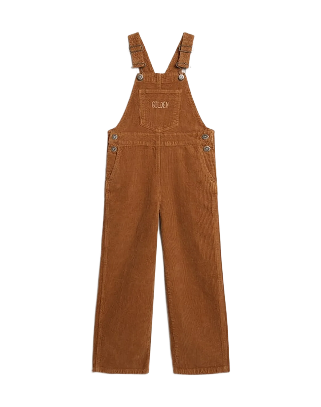 Kids | Overalls Bark-Colored Velvet-Effect Cotton | Cartouche - Image 7