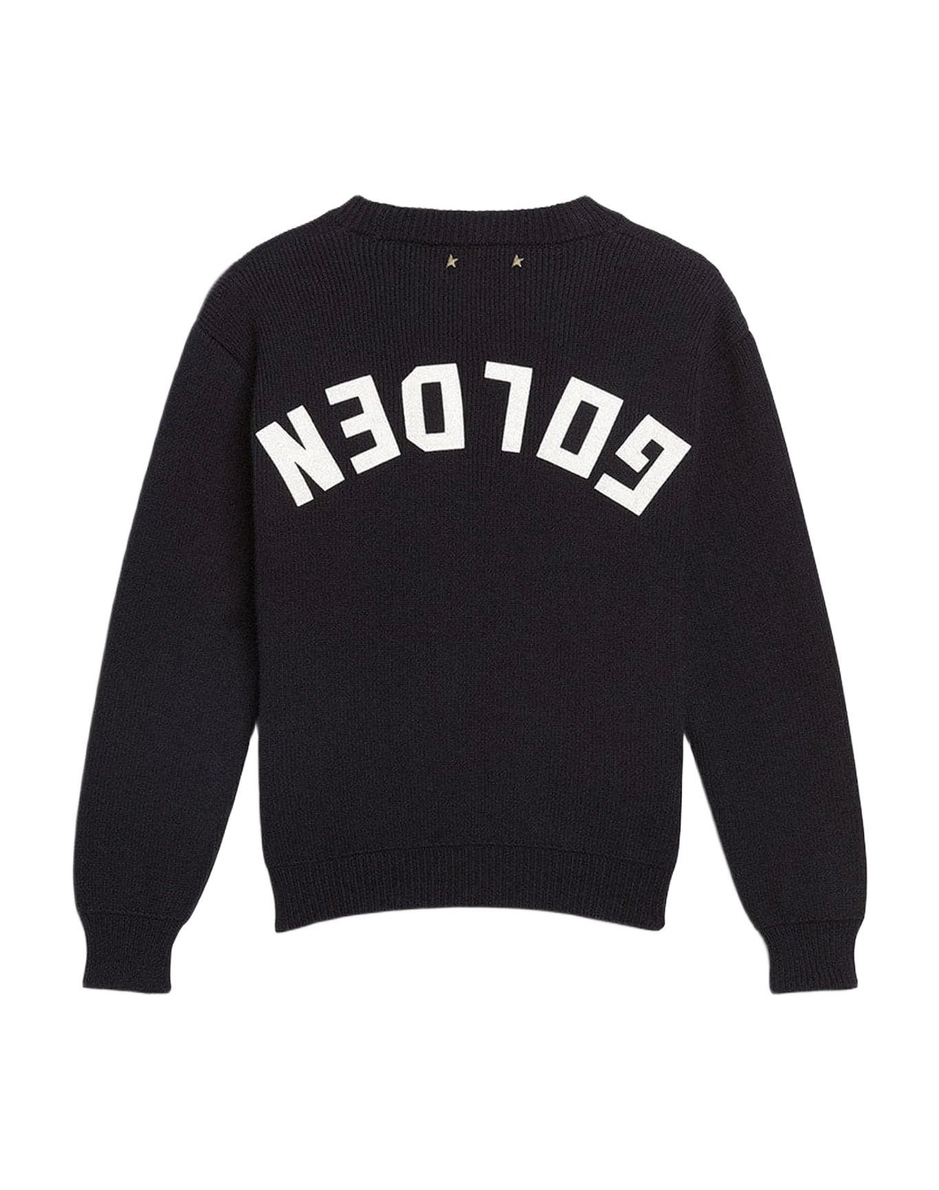 Kids | Round-Neck Sweater Dark Blue Cotton | Navy (V1) - Image 6
