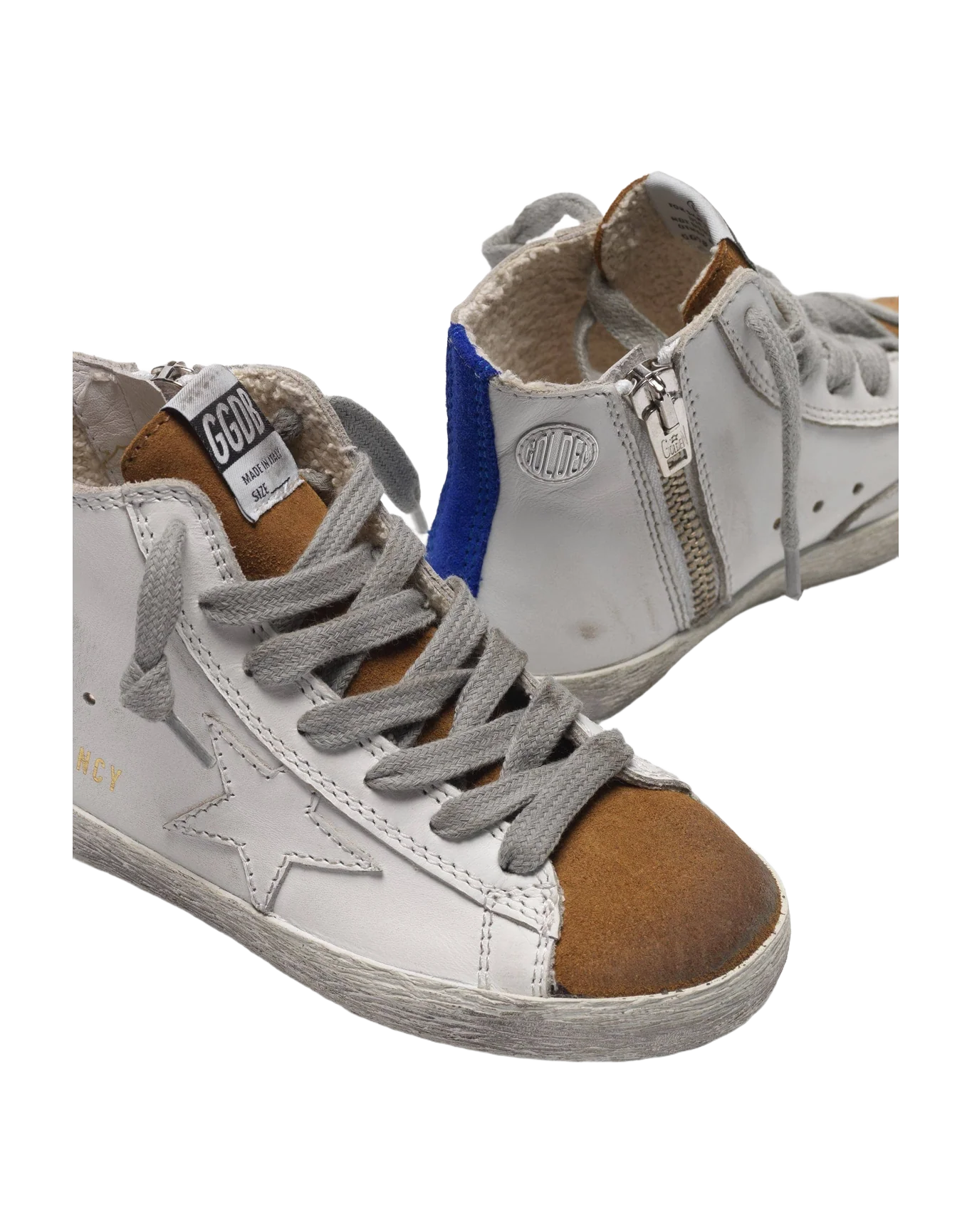 Kids | Sneakers Francy White Leather-Copper-Ice Laces - Image 4