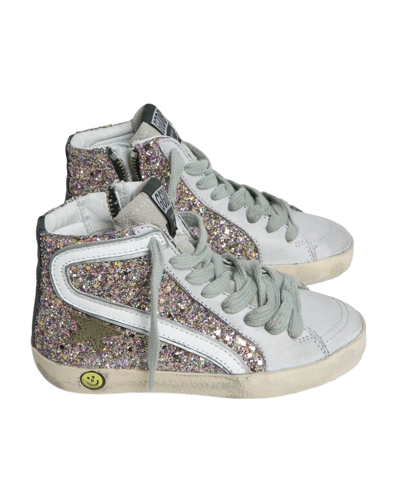 Kids | Sneakers Slide Multi Glitter-Olive Star