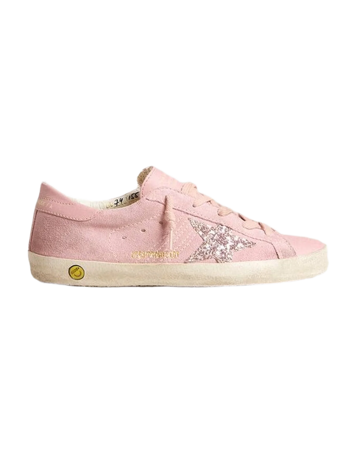 Kids | Sneakers Super-Star Pink Suede Glitter Star | Antique Pink x Elderberry