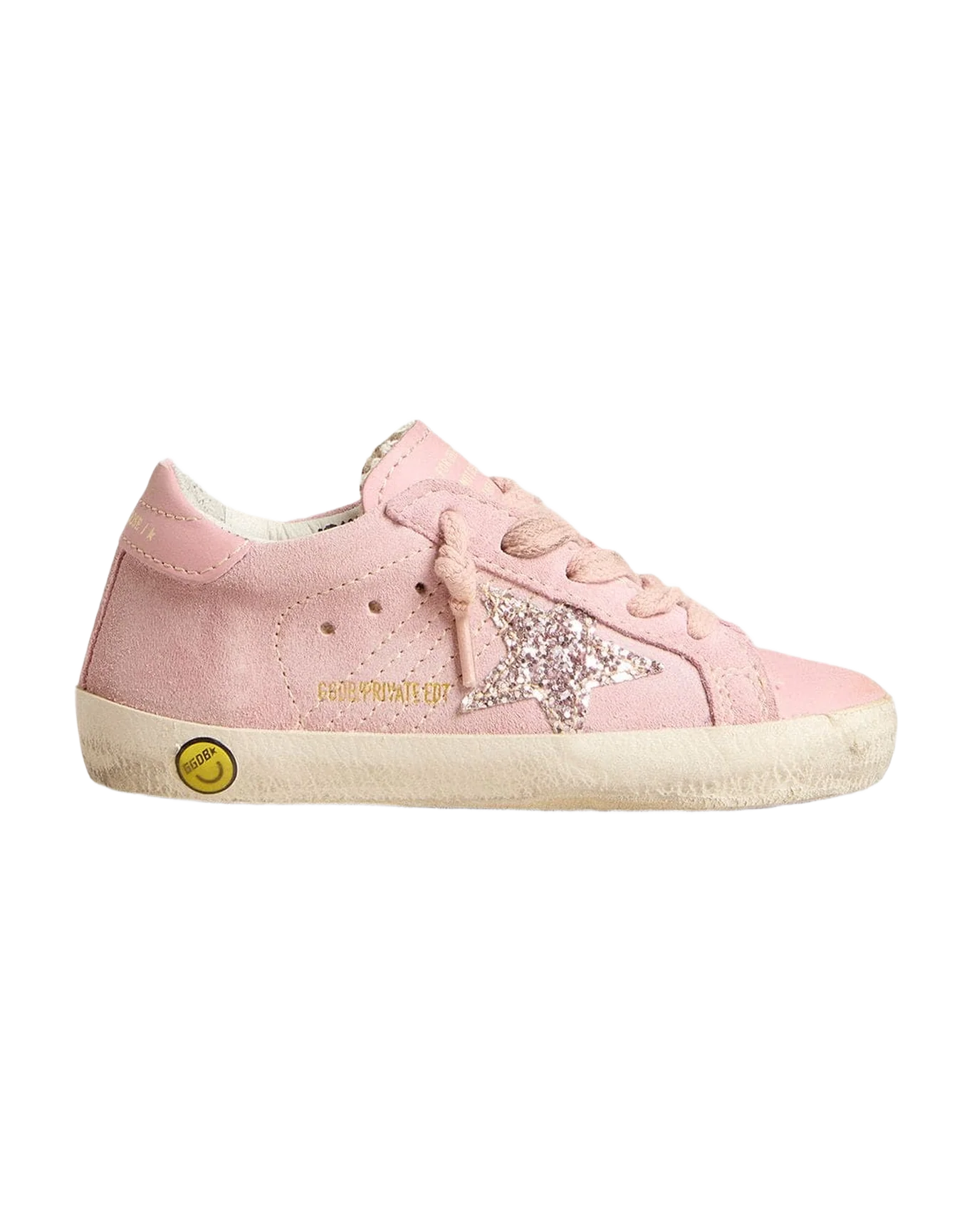 Kids | Sneakers Super-Star Pink Suede Glitter Star | Antique Pink x Elderberry - Image 4