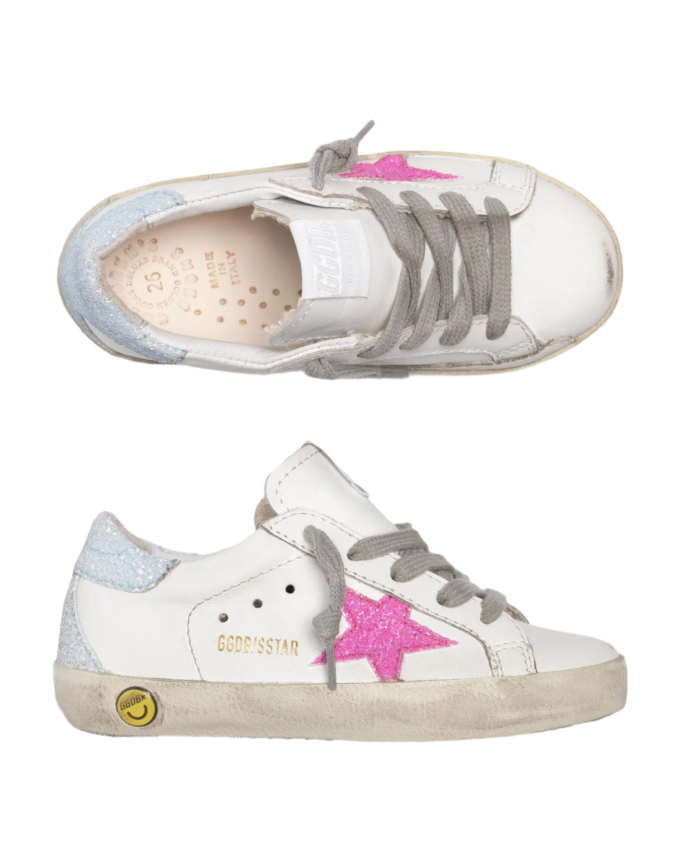 Kids | Sneakers Super-Star White Leather-Azure - Image 3