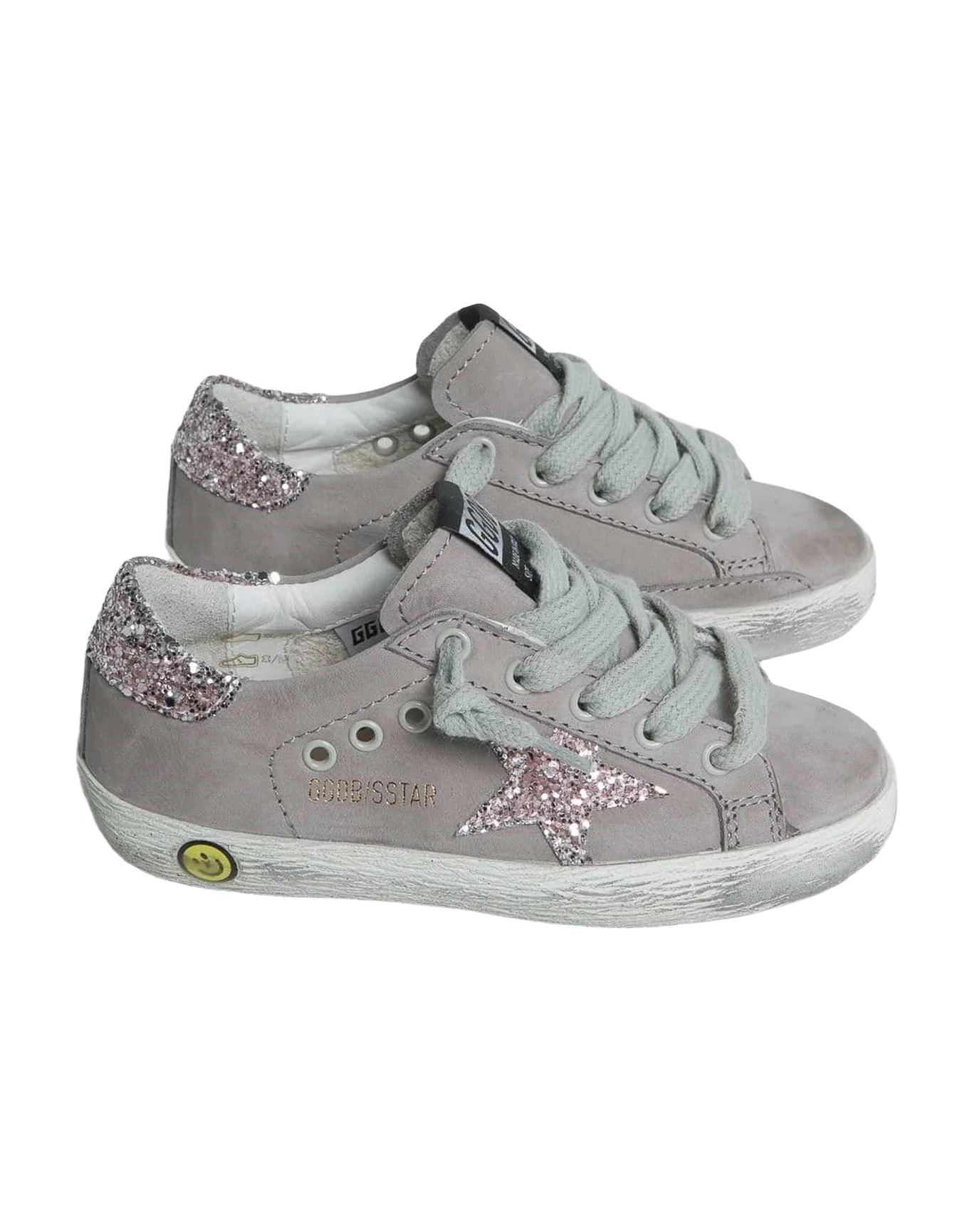 Kids | Sneakers Superstar Grey Nabuk-Pink Glitter - Image 2