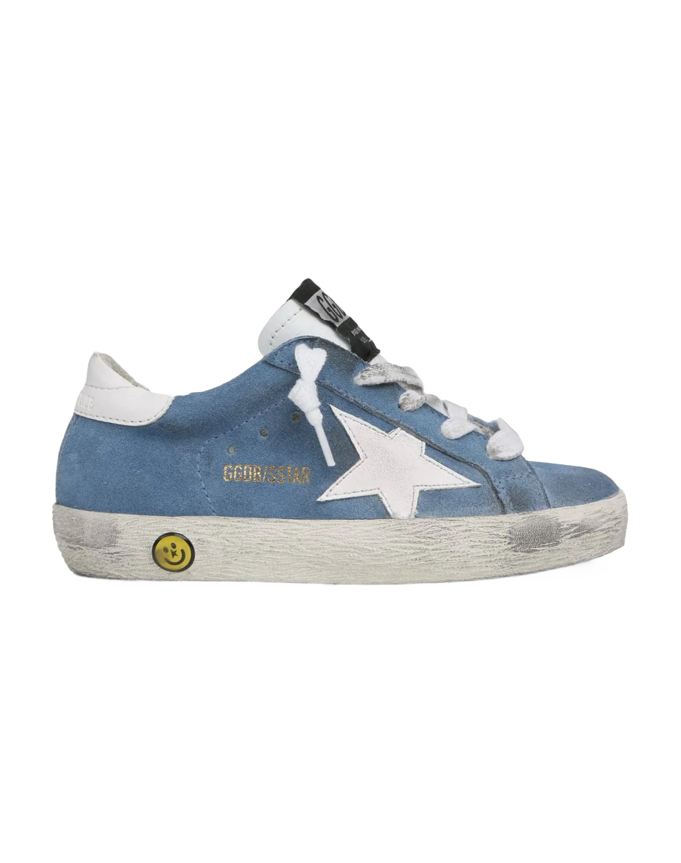 Kids | Super-Star Sneakers Blue Suede & White Star - Image 2