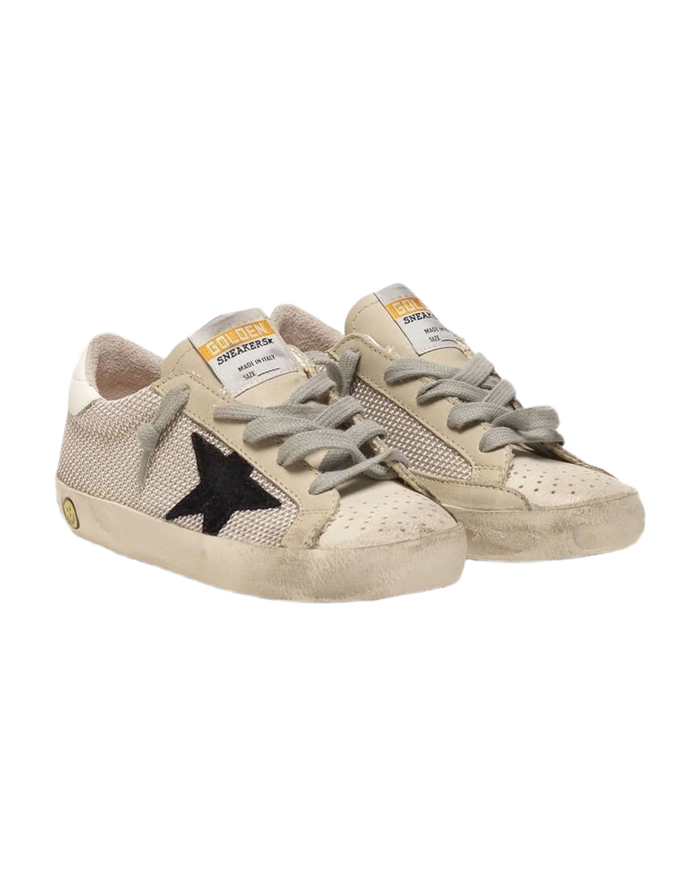 Kids | Super-Star Sneakers Hi-Tech Fabric with Nubuck Star