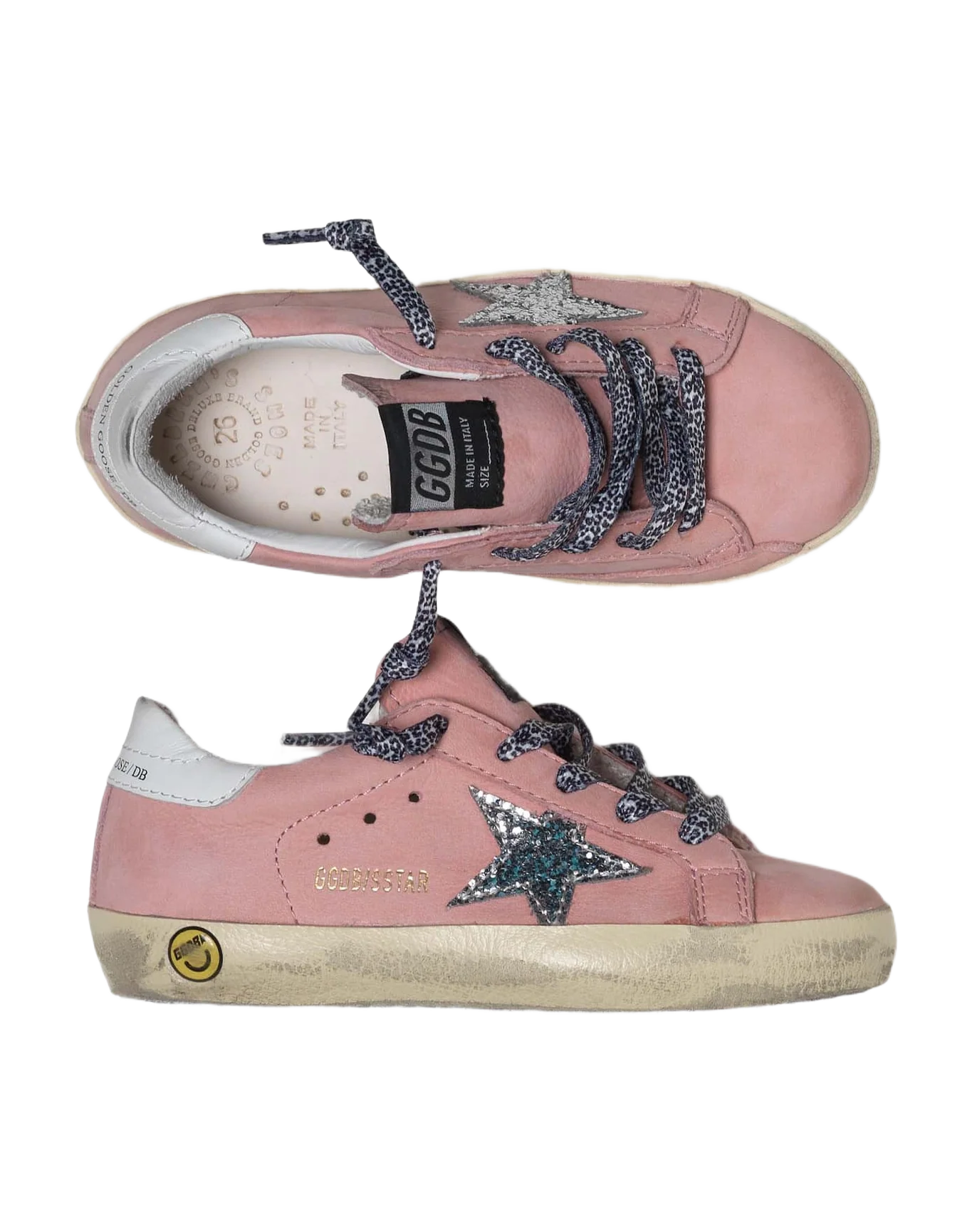 Kids | Super-Star Sneakers Nubuck with Glitter Star - Image 4