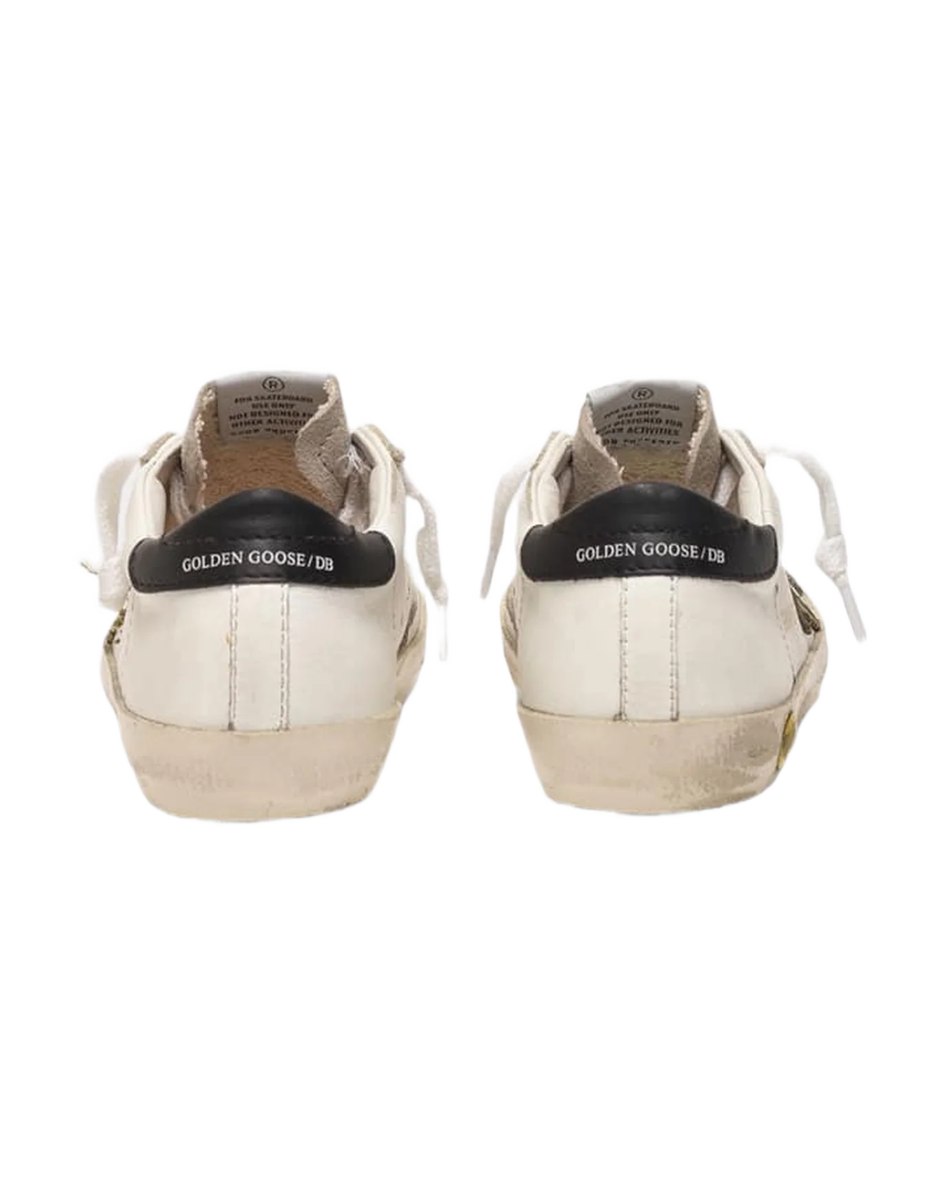 Kids | Super-Star Sneakers with An Army Green Star & Black Heel Tab - Image 4