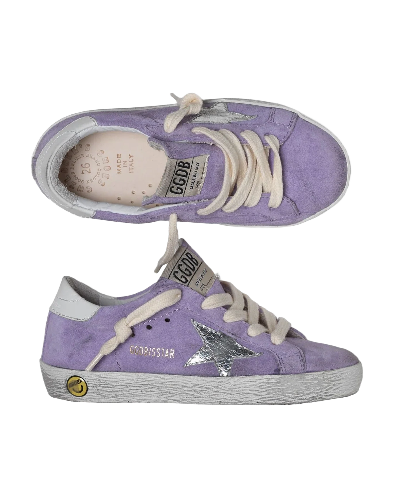 Kids | Super-Star Sneakers with Lyllium Suede-Silver Star - Image 2