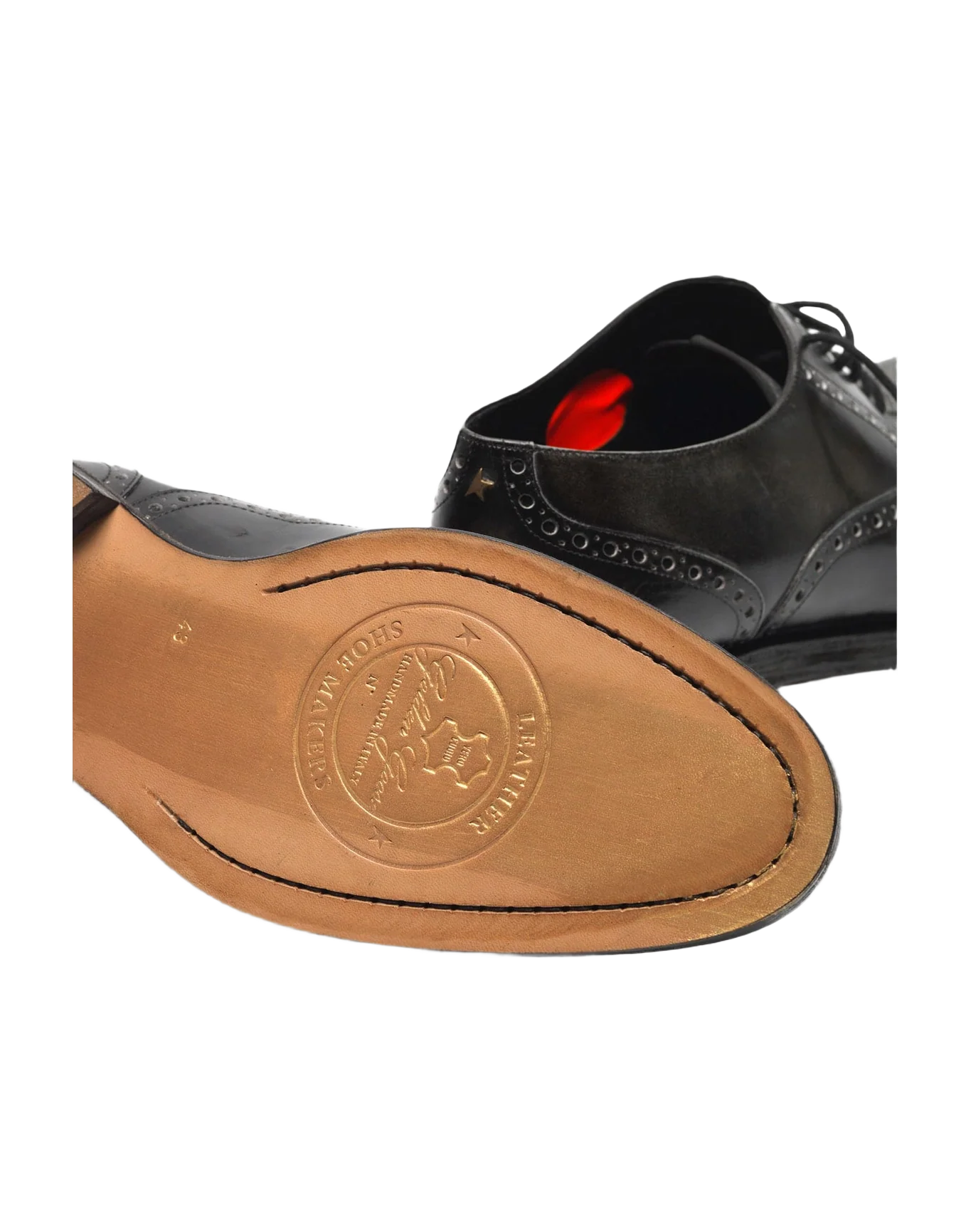 Men | Ball Shoes Made Of Leather with Brogue On The Toe - Image 3