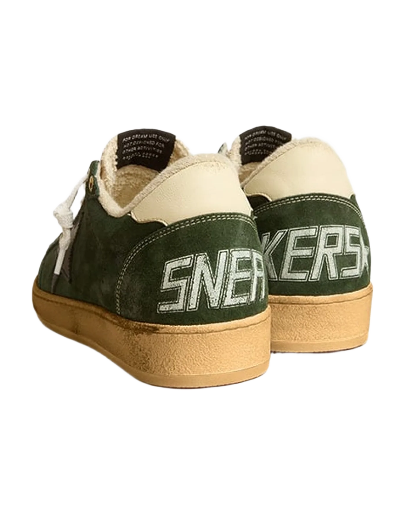 Men | Ball-Star Green Suede with Black Star | Dark Green x Black x Beige
