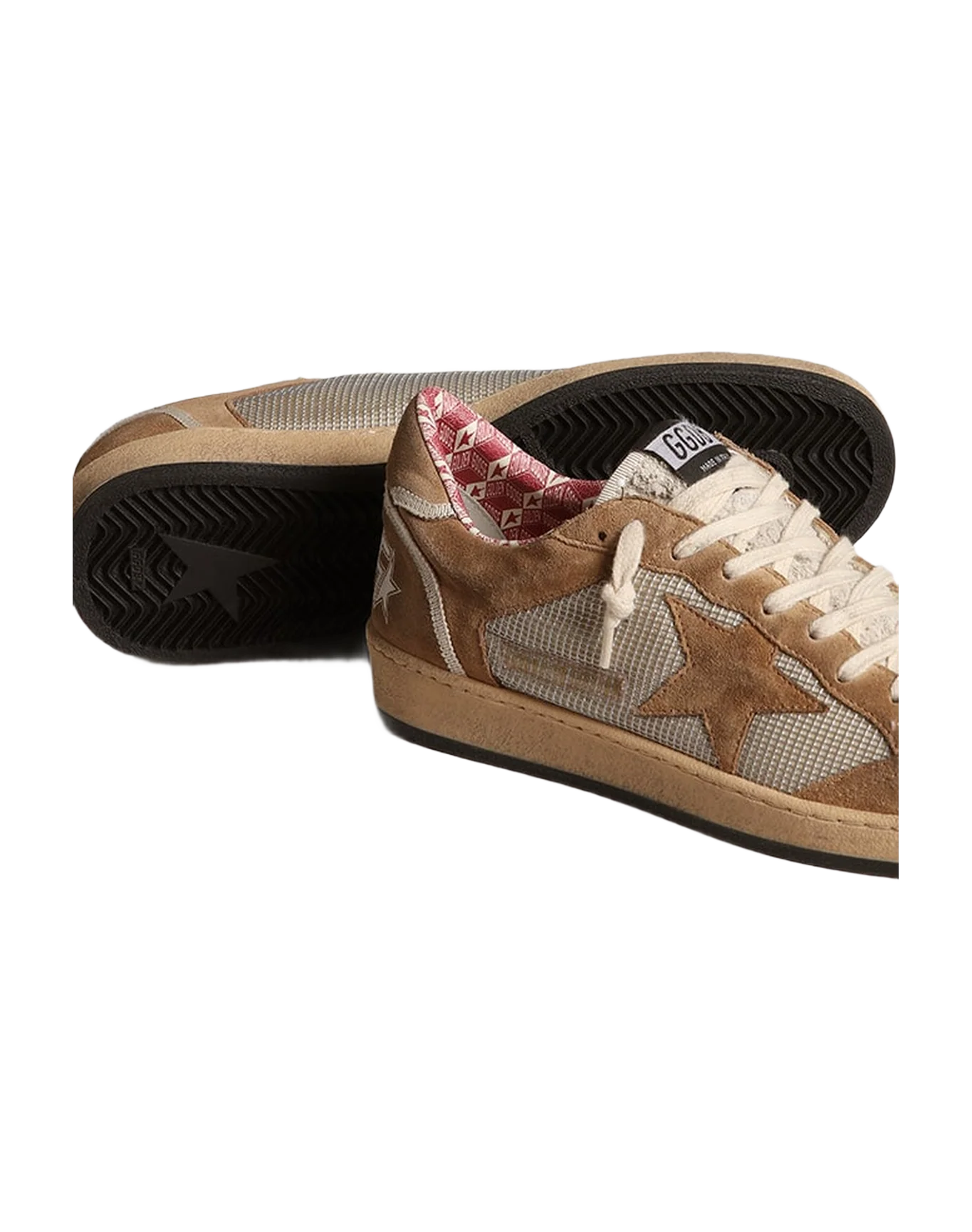 Men | Ball Star Lab Buff-Colored Suede | Tabacco x Silver x White - Image 5