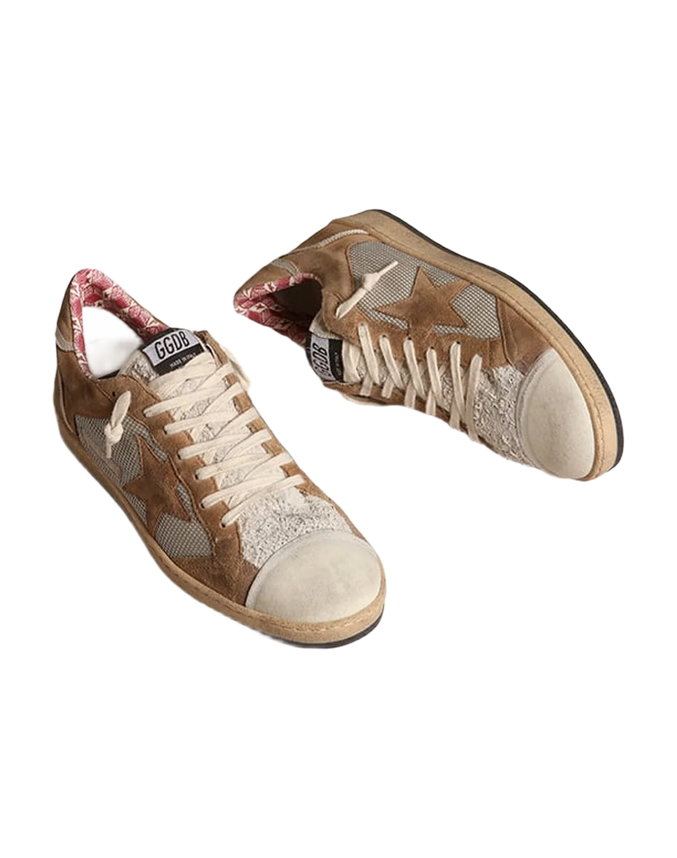 Men | Ball Star Lab Buff-Colored Suede | Tabacco x Silver x White - Image 6