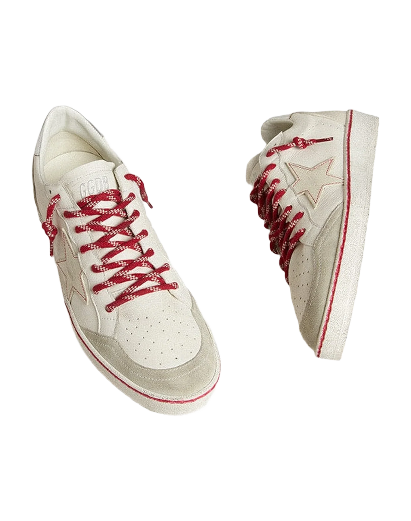 Men | Ball Star Ltd Cny White Leather with A Lived-In Effect | White x Ice x Silver - Image 6