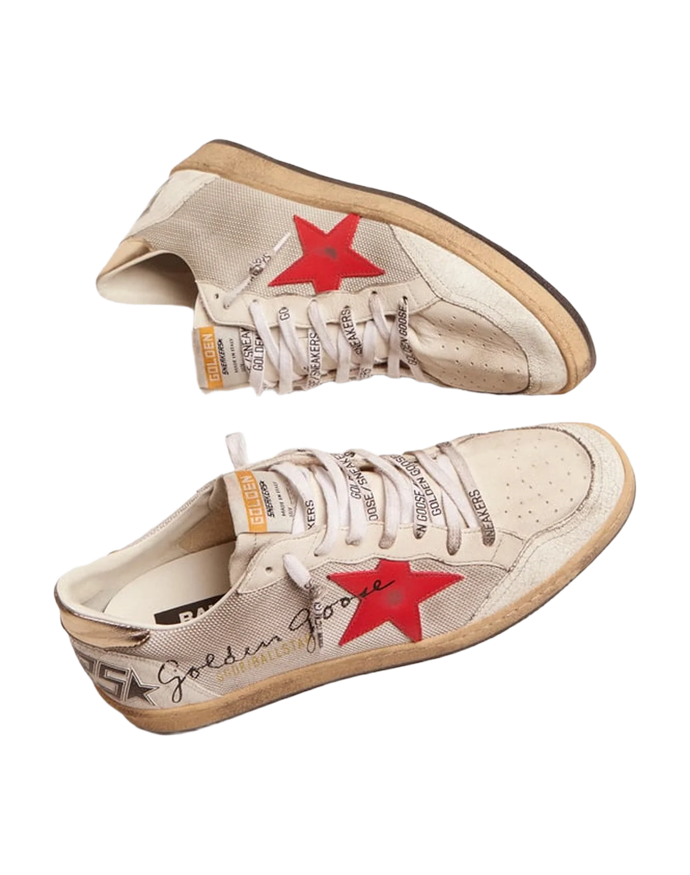 Men | Ball Star On Light Silver Mesh with Red Star | Silver x White x Red x Platinum - Image 8