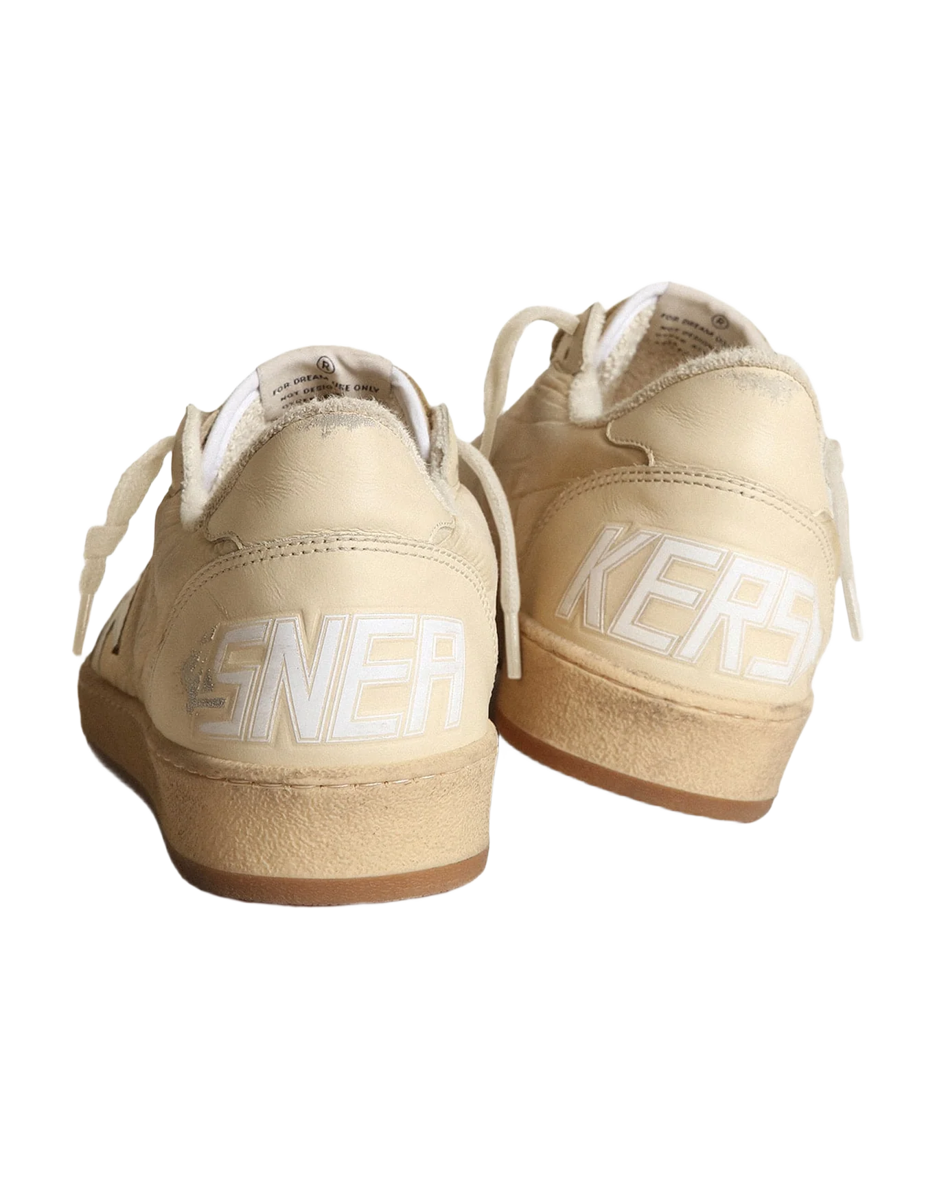 Men | Ball Star White Nylon with White Star & Heel Tab | White x Milk - Image 6