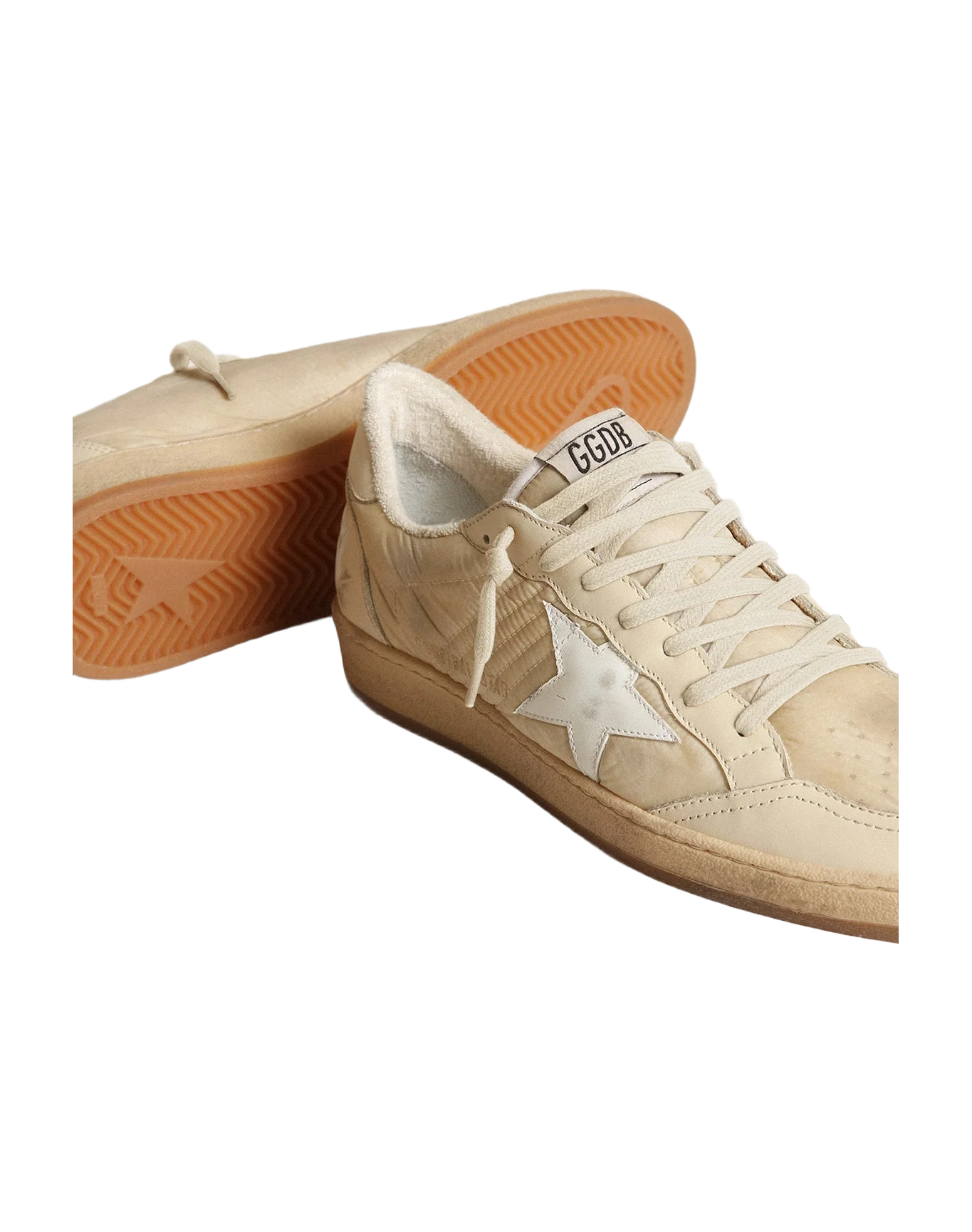 Men | Ball Star White Nylon with White Star & Heel Tab | White x Milk - Image 9