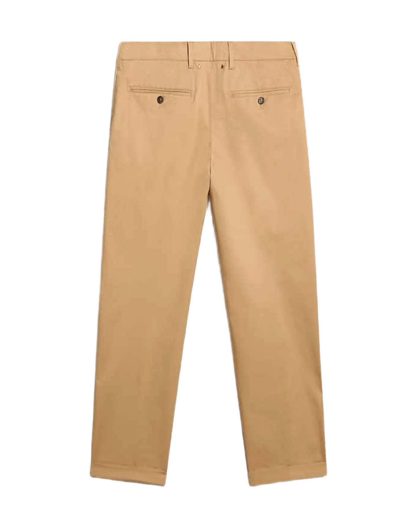 Men | Beige Cotton Chino Pants | Beige - Image 4