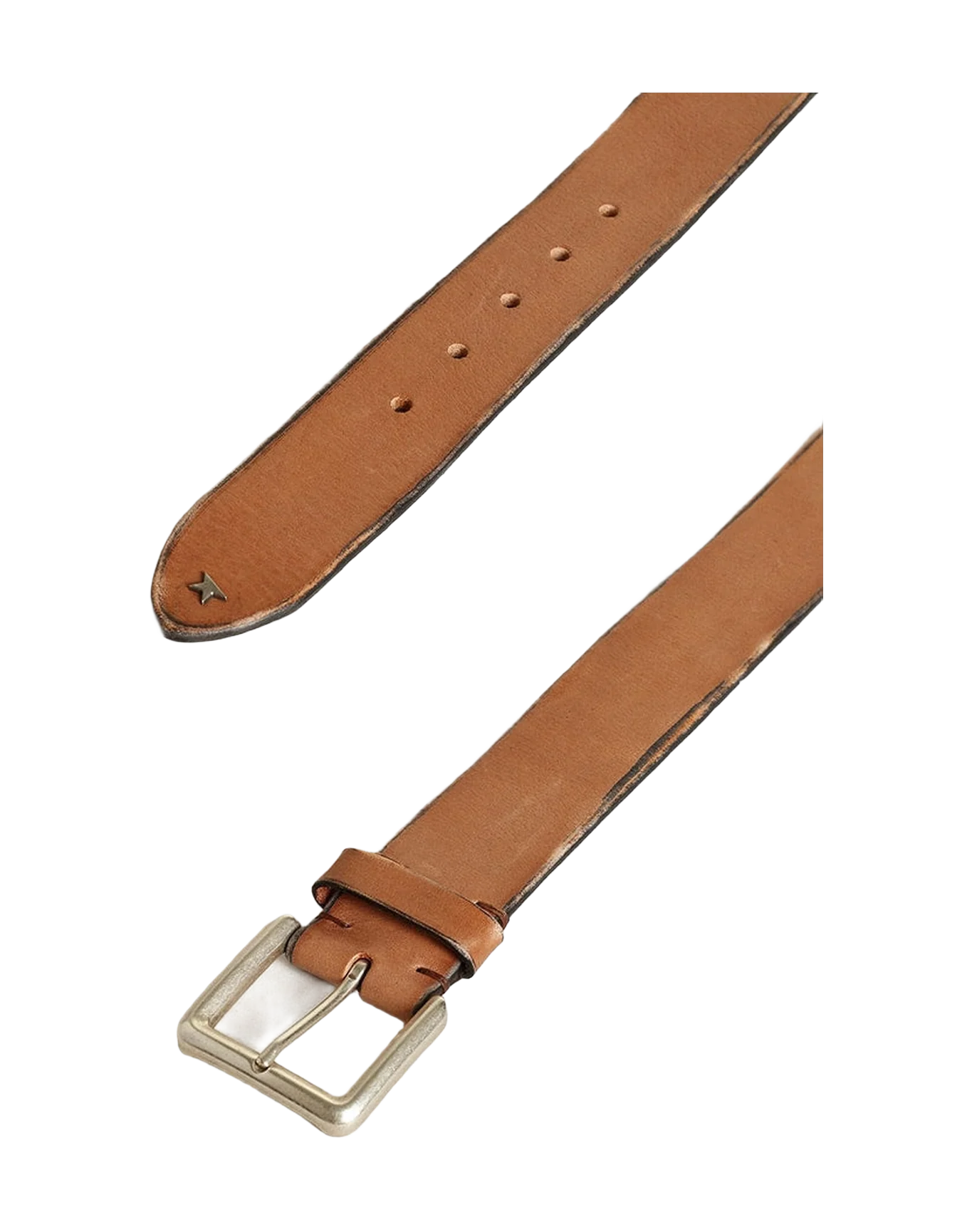 Men | Belt Tan-Colored Washed Leather | Cuoio - Image 5