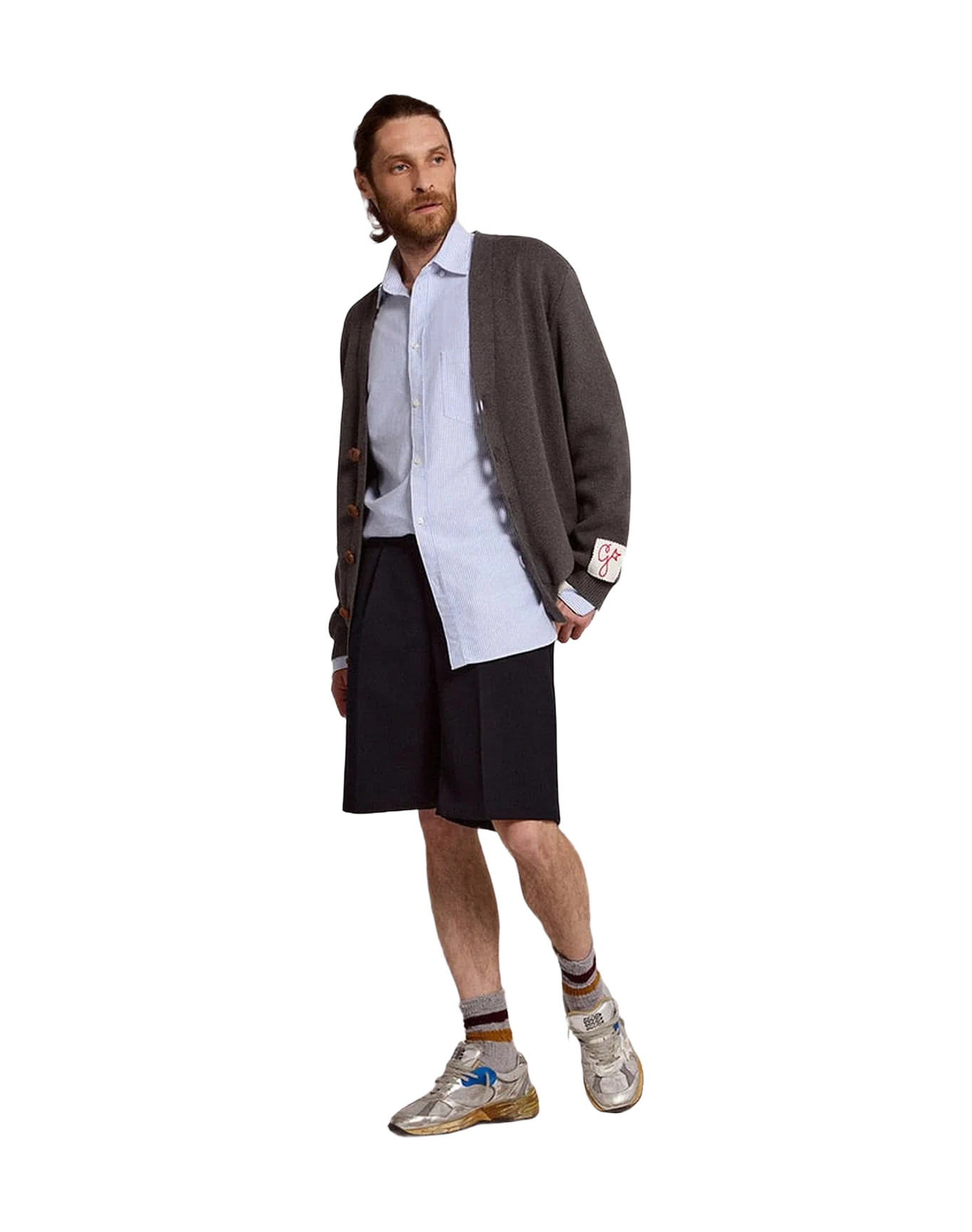 Men | Bermuda Shorts Dark Blue Wool | Dark Blue - Image 8