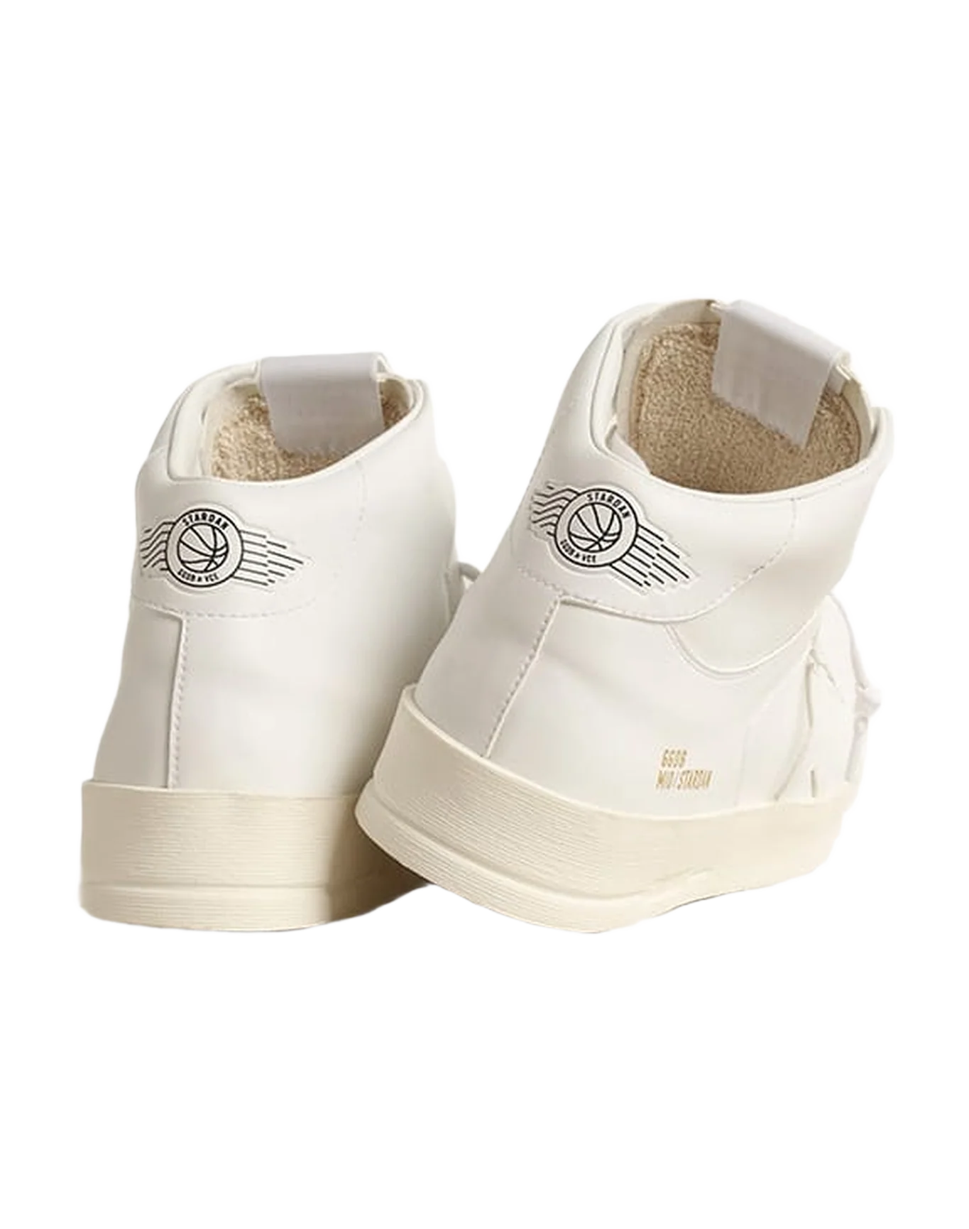 Men | Bio-Based Mid-Stardan with White Star & Heel Tab | Optic White - Image 8