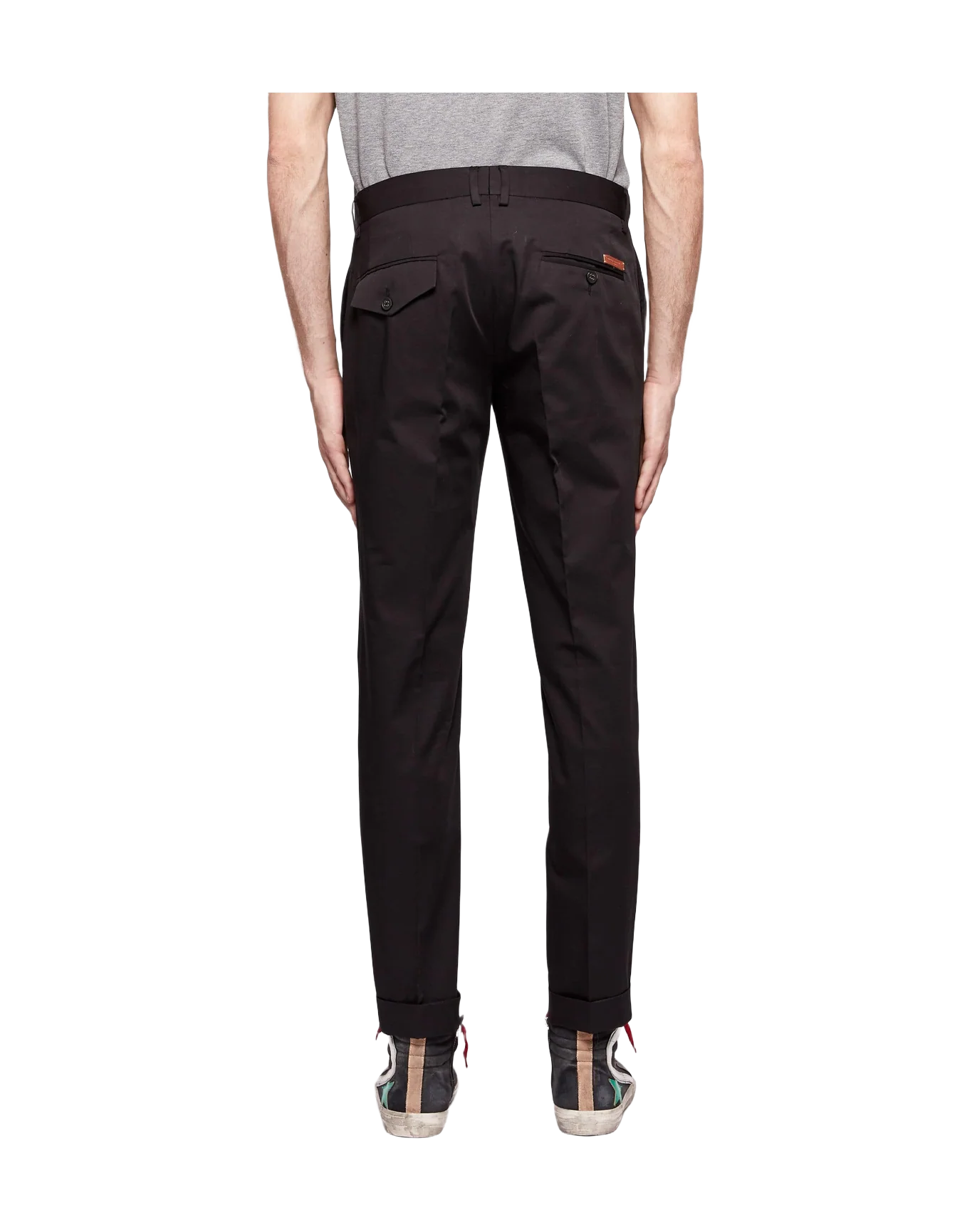 Men | Black Milano Tailored Trousers - Image 2