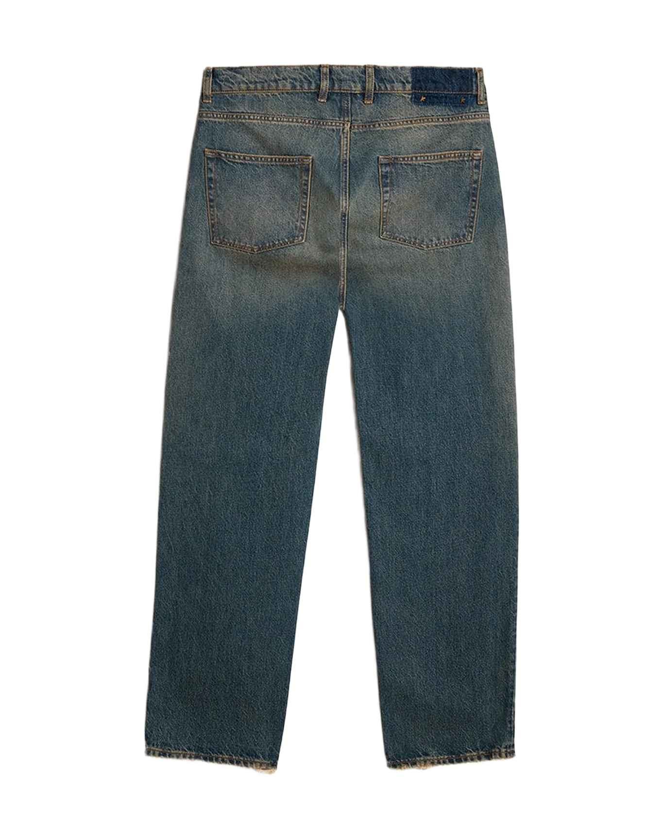 Men | Blue Jeans with A Lived-In Treatment | Blue - Image 2
