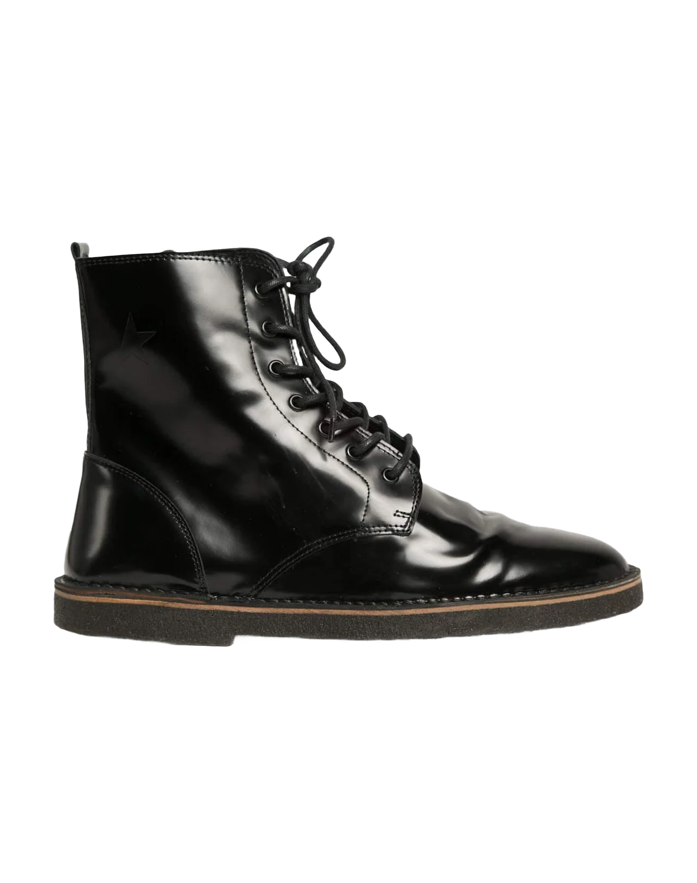 Men | Boots Total Black Leather - Image 2