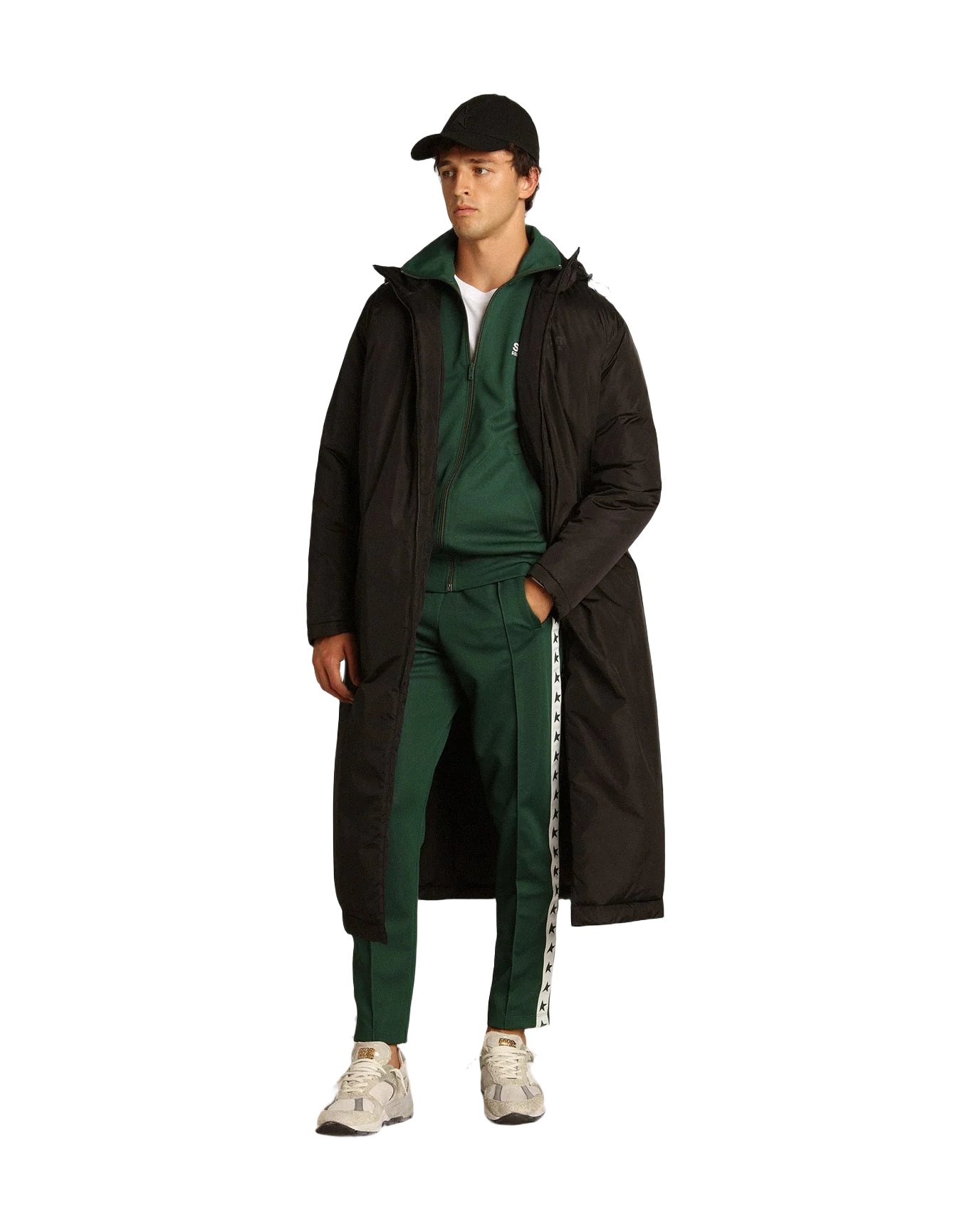 Men | Bright Green Joggers | Bright Green x White - Image 2