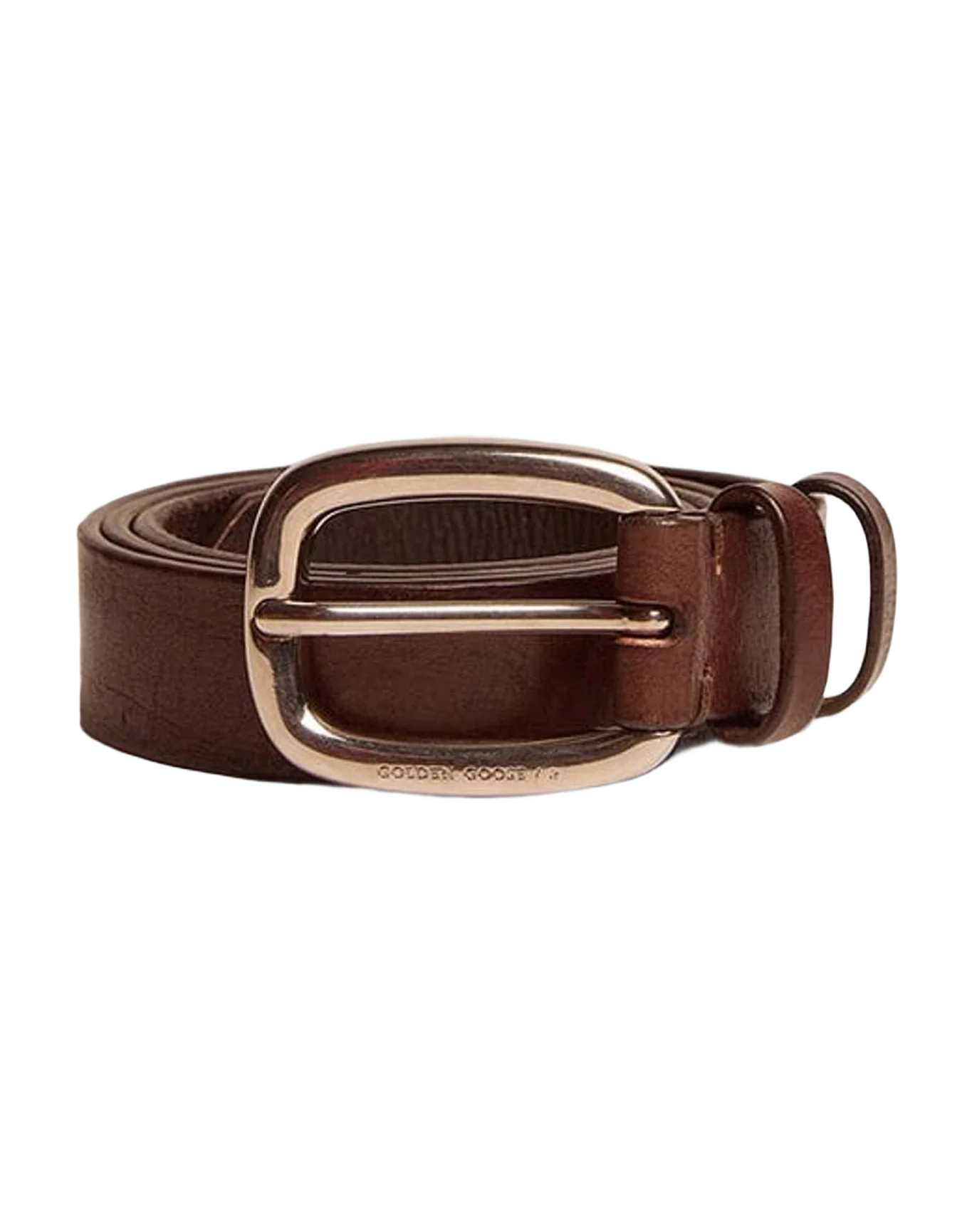 Men | Brown Houston Belt Washed Leather | Testa Di Moro
