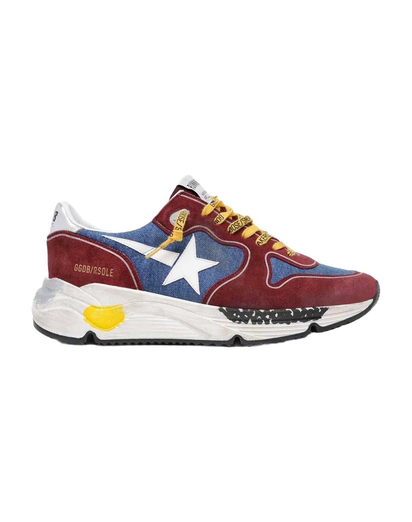 Men | Burgundy & Blue Running Sole