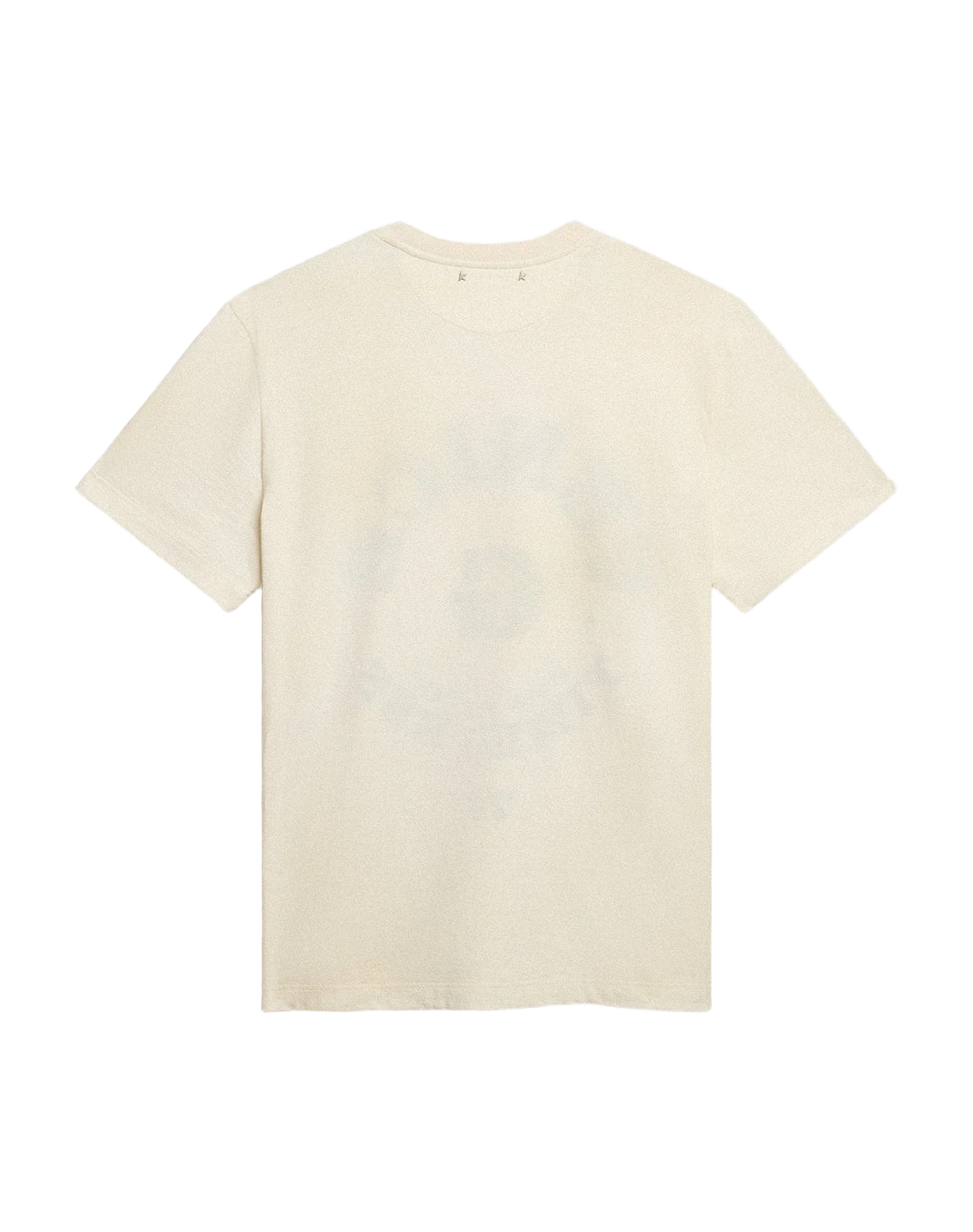 Men | Cotton T-Shirt Aged White with Faded Lettering | Heritage White x Black - Image 7