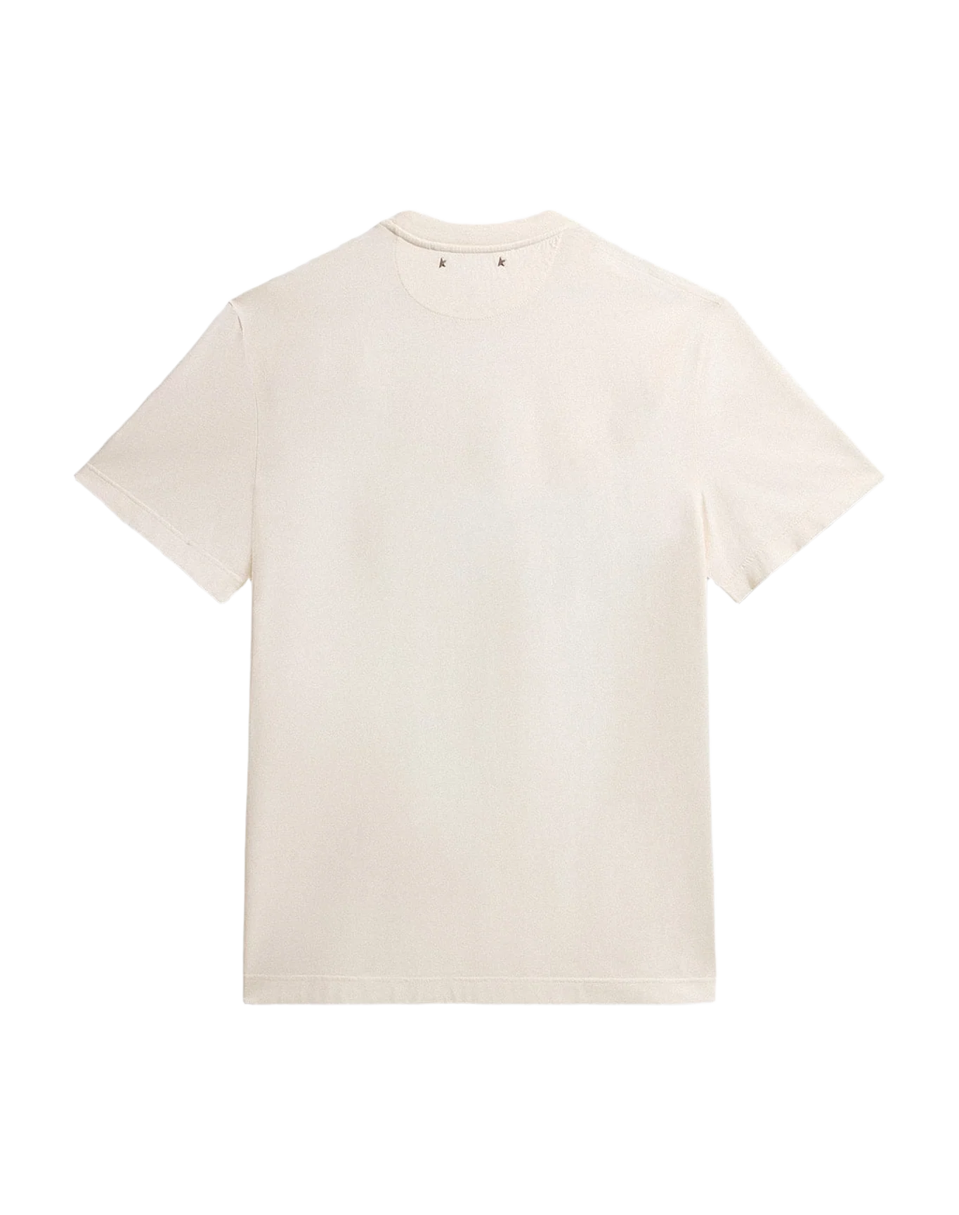 Men | Cotton T-Shirt Aged White with Print On The Heart | Heritage White x Black - Image 5