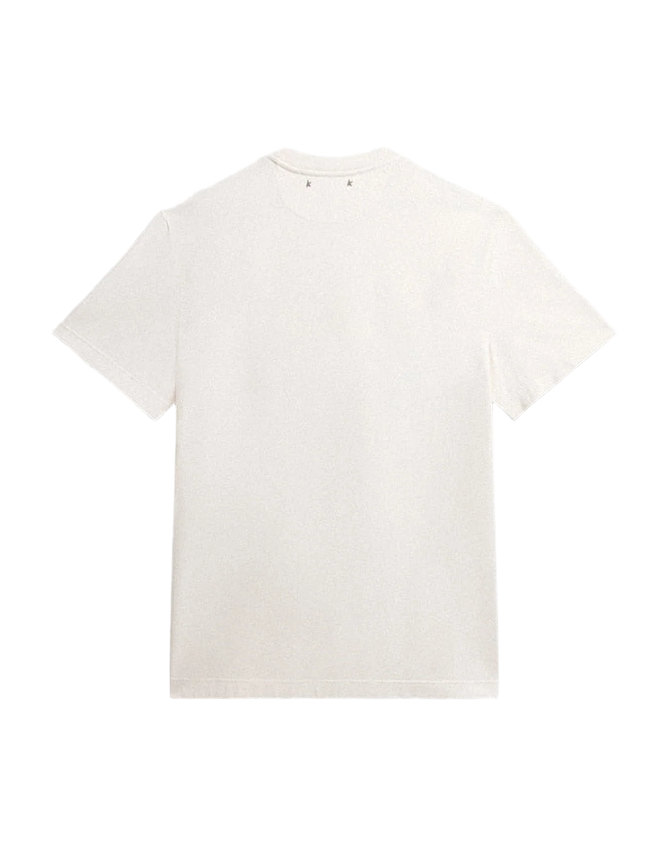 Men | Cotton T-Shirt Aged White with Print On The Heart | Heritage White x Black - Image 7