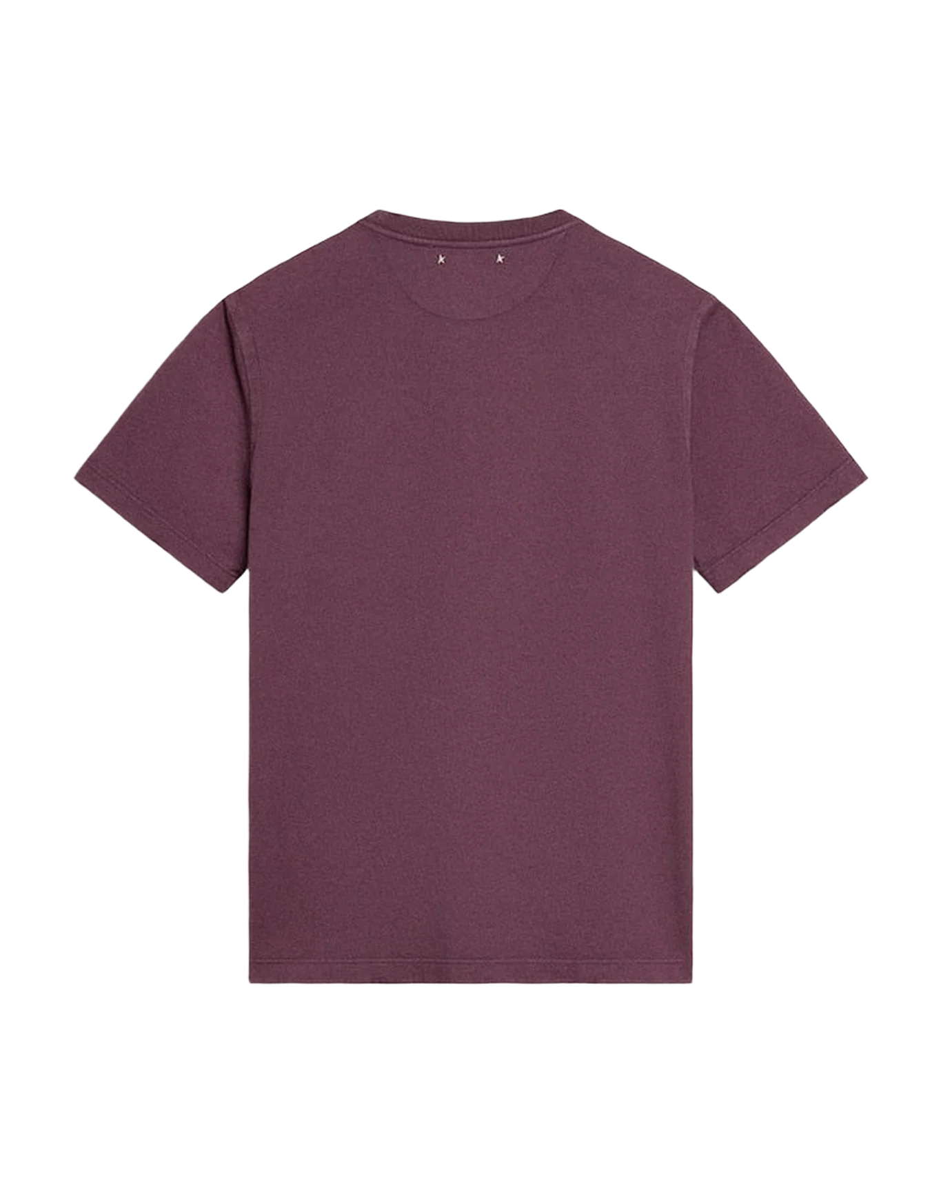 Men | Cotton T-Shirt Worn Purple with Logo Print | Purple x Black - Image 7
