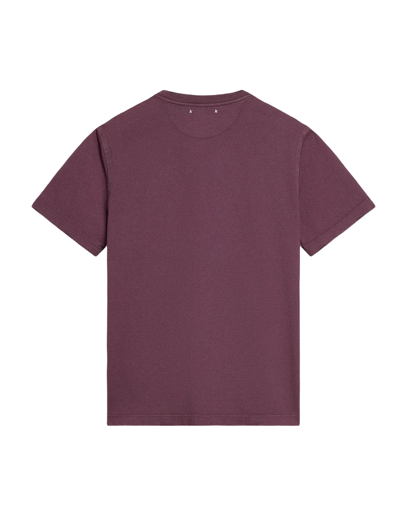 Men | Cotton T-Shirt Worn Purple with Logo Print | Purple x Black - Image 8
