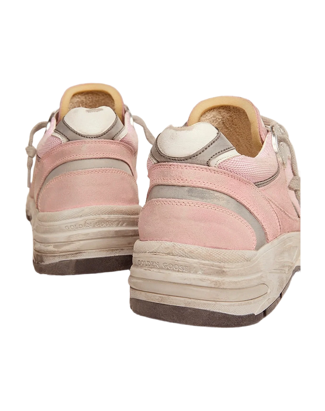 Men | Dad-Star Pink Suede with White Star & Heel Tab | Pink x White - Image 8