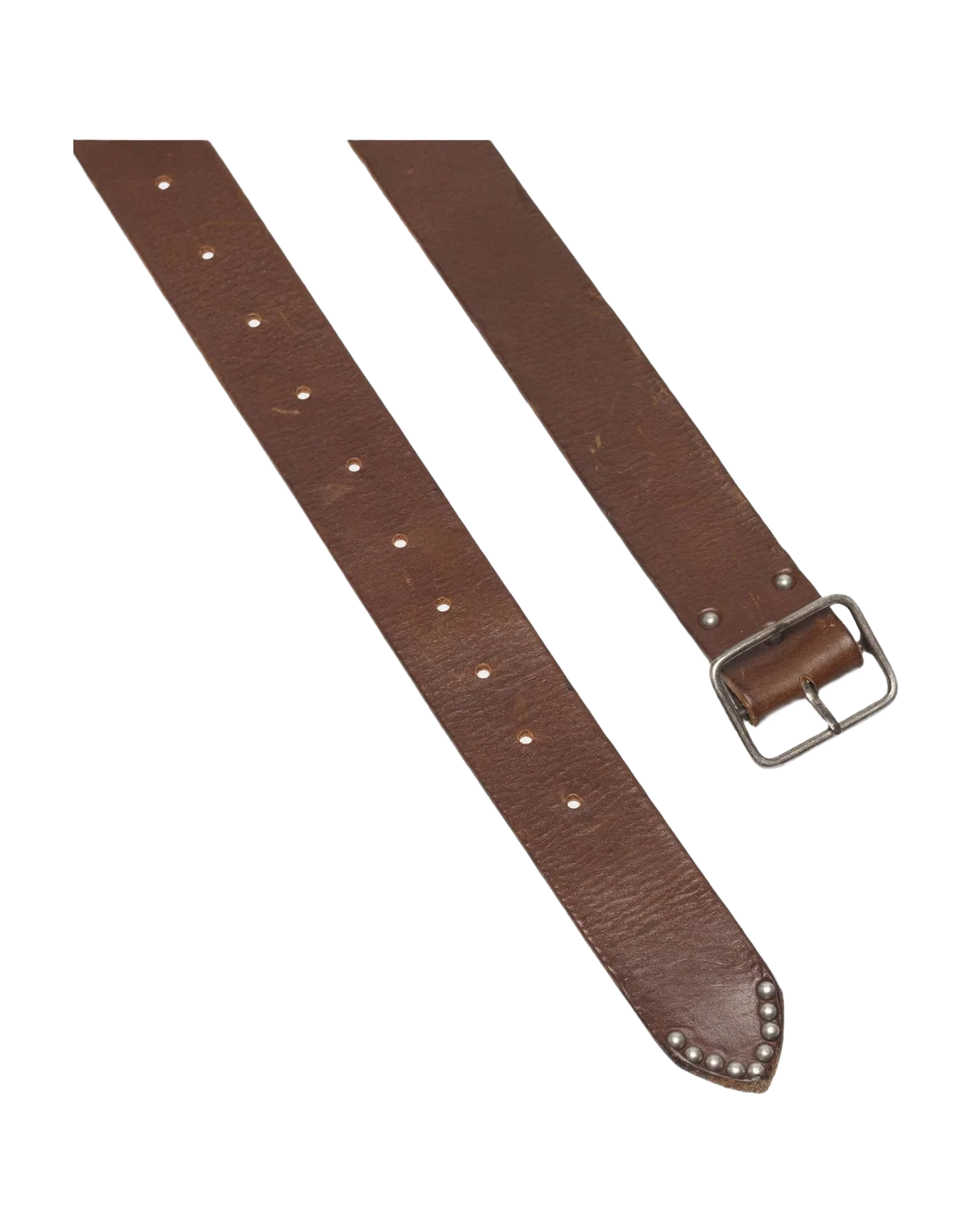 Men | Dallas Leather Belt with Studs On The End