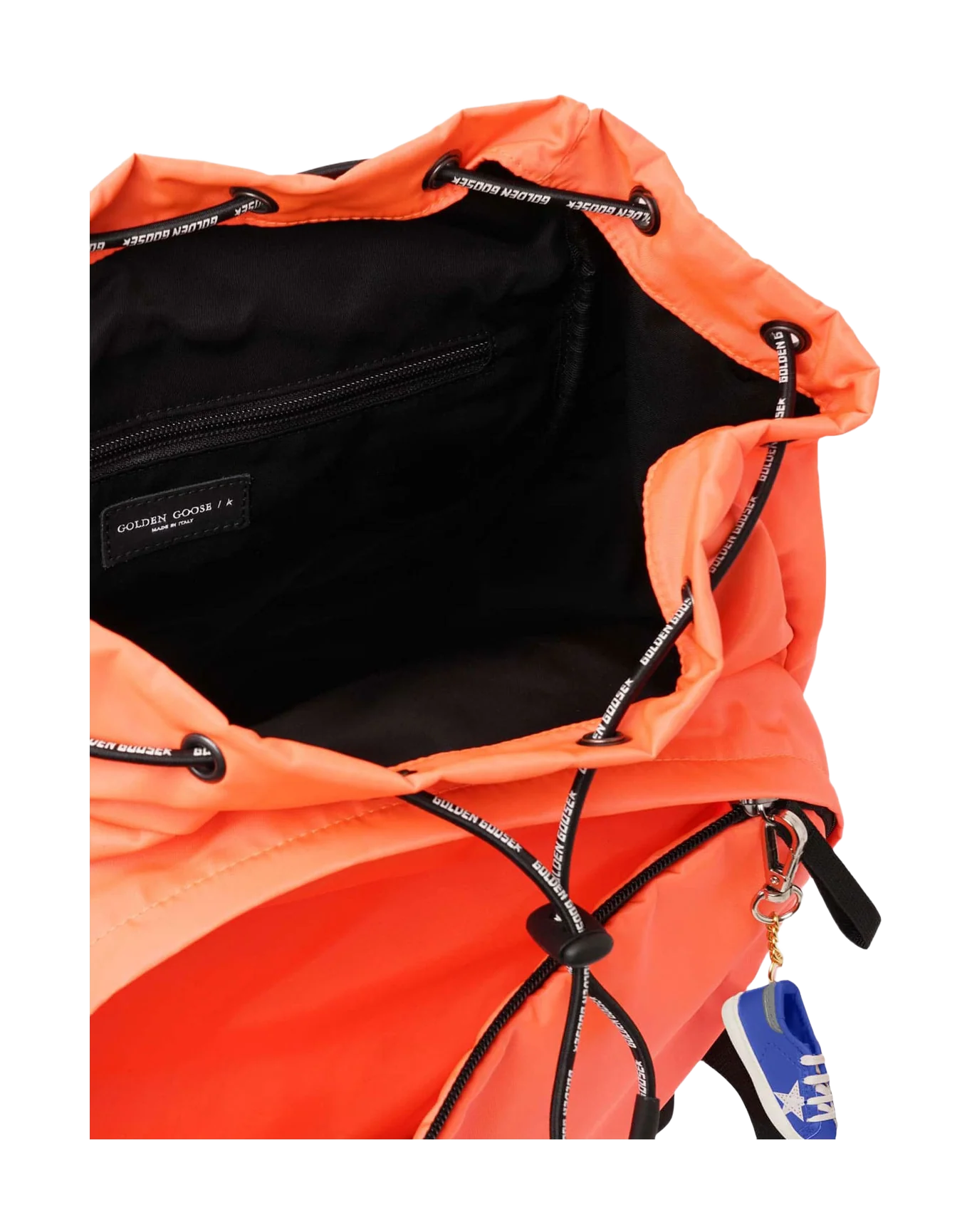 Men | Fluorescent Orange Nylon Journey Backpack - Image 4