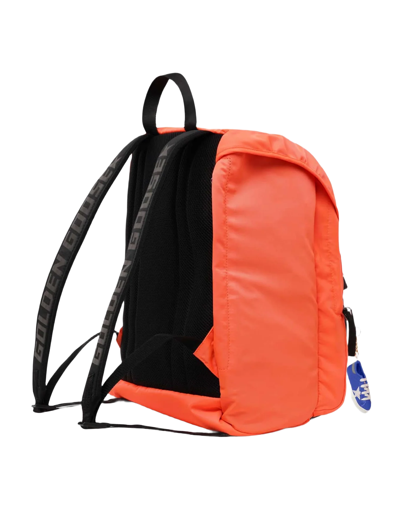 Men | Fluorescent Orange Nylon Journey Backpack - Image 5
