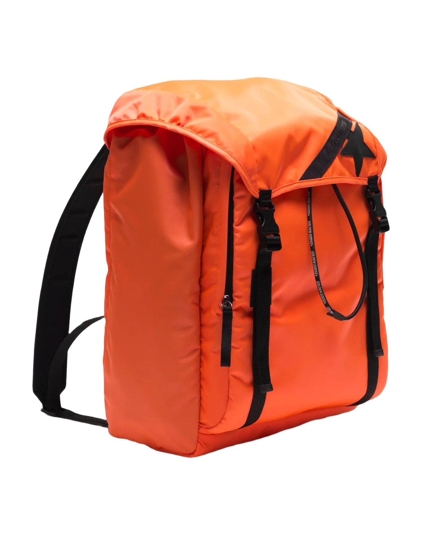 Men | Fluorescent Orange Nylon Journey Backpack - Image 7