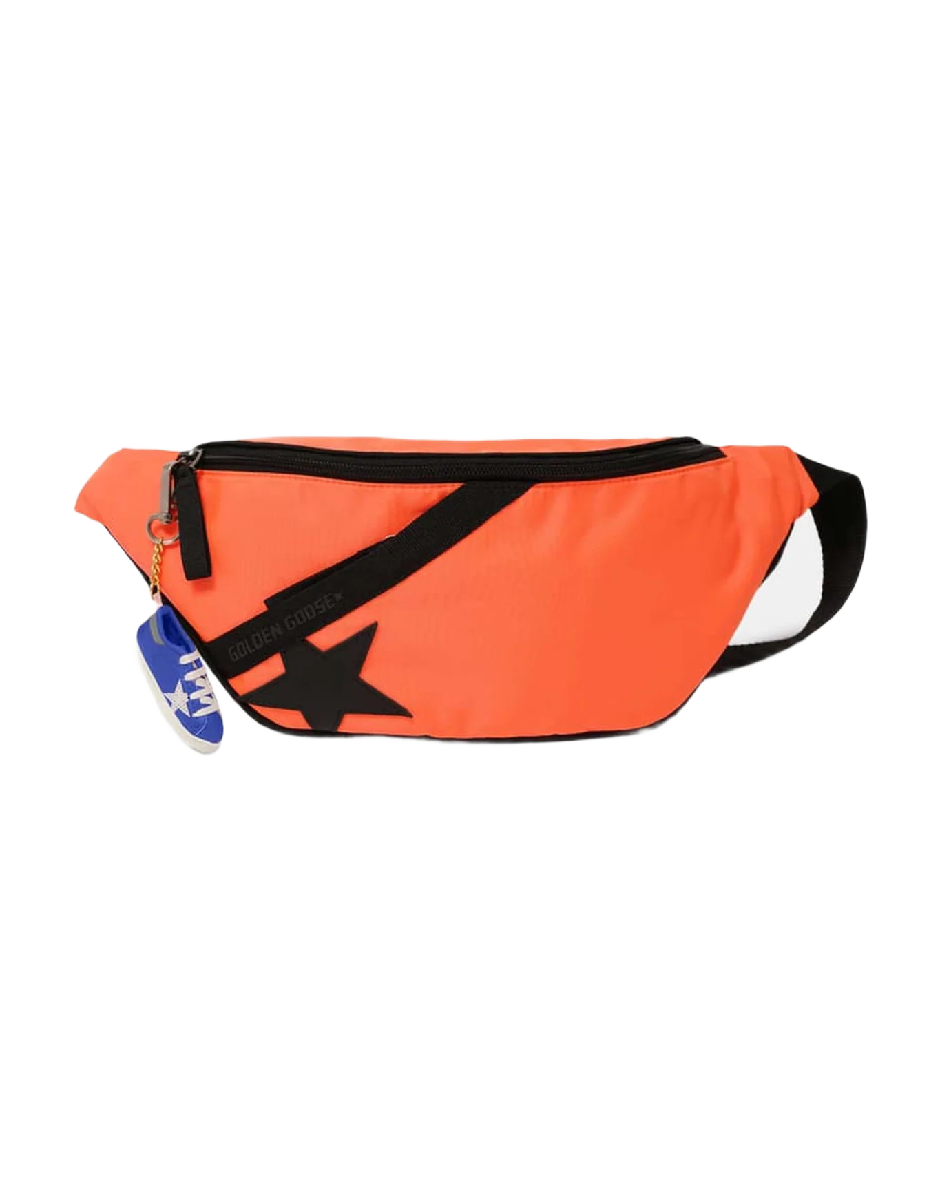 Men | Fluorescent Orange Nylon Journey Belt Bag - Image 3