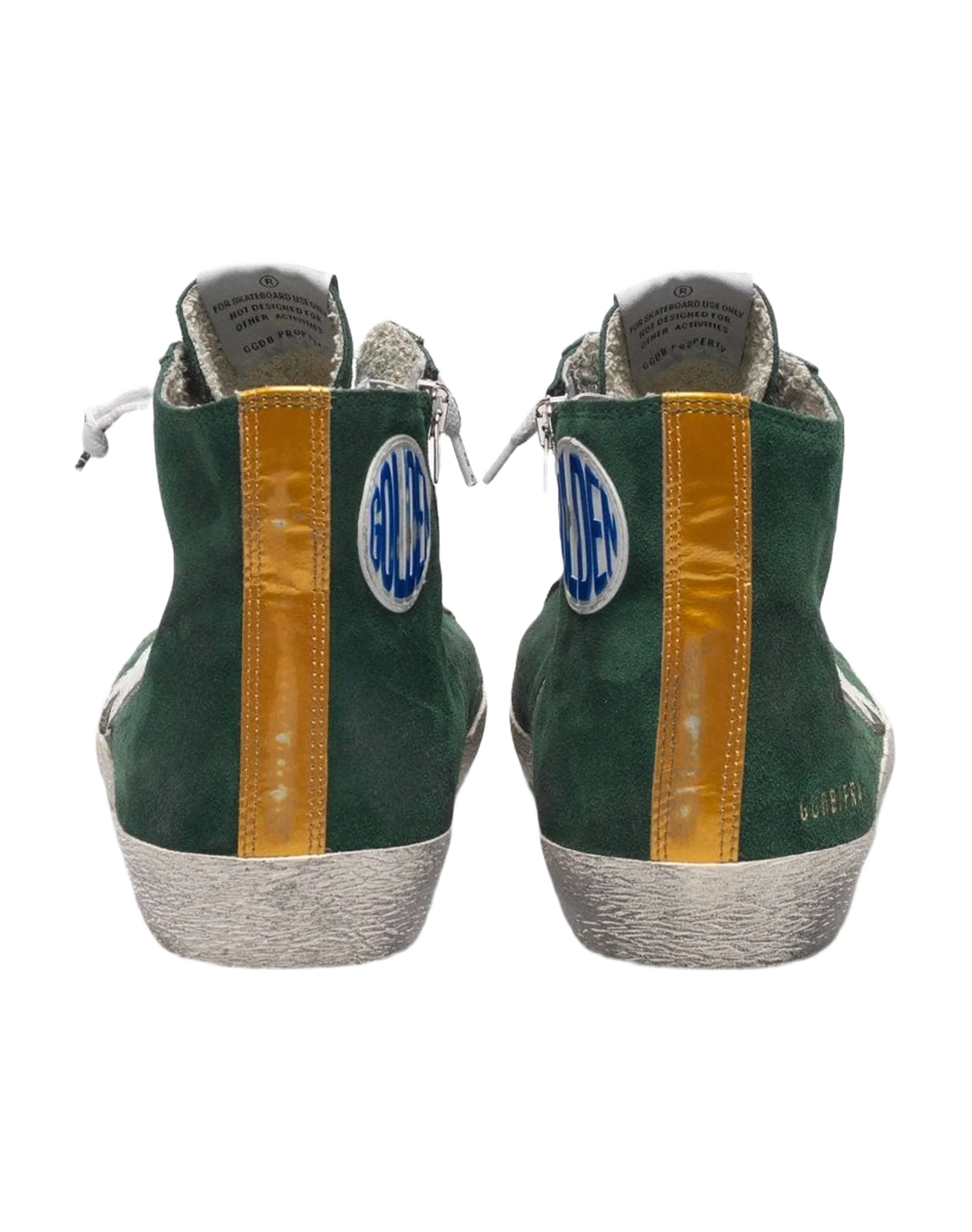Men | Francy Sneakers Green Suede with White Star